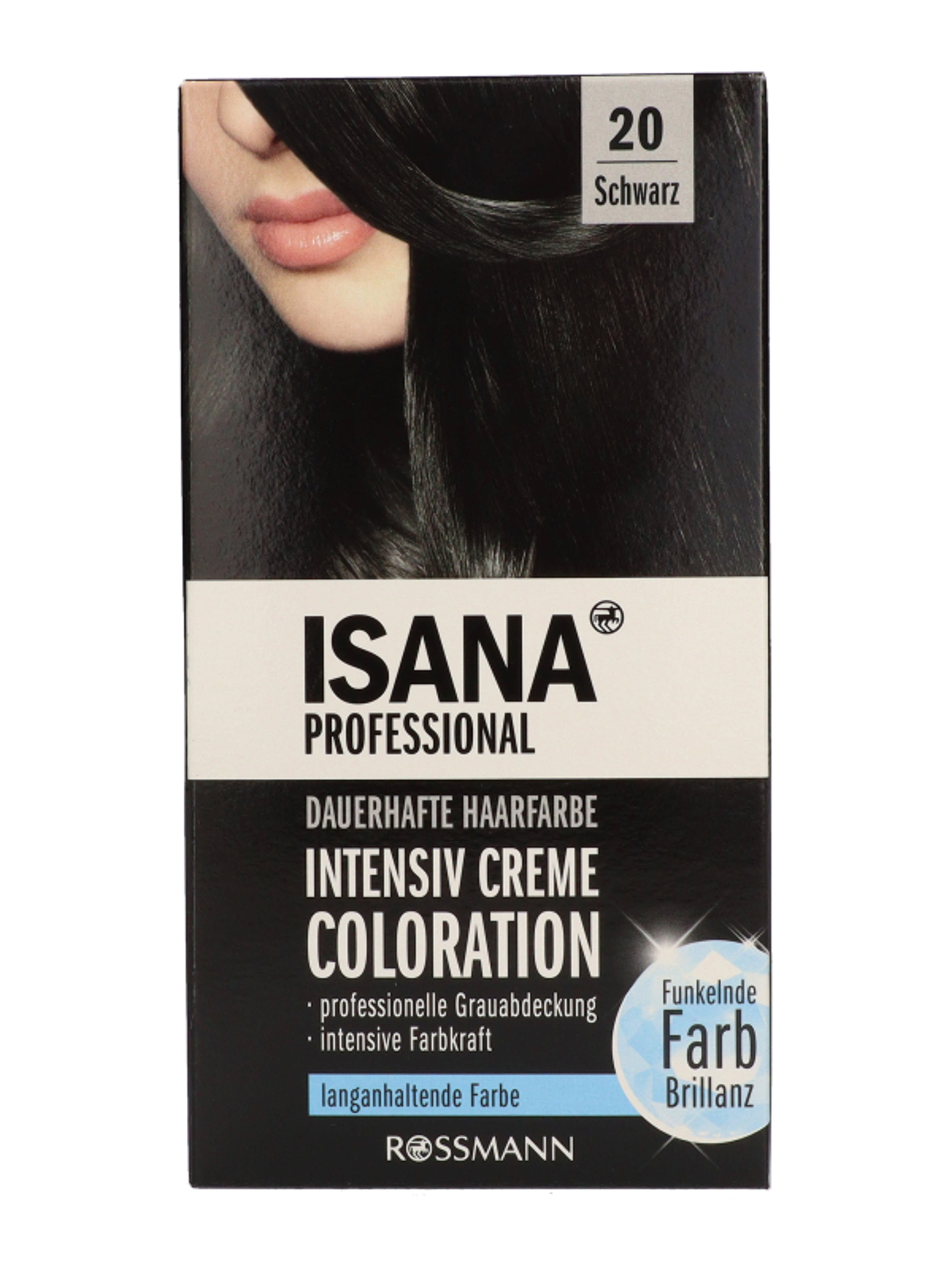 Isana Professional intenzív krémhajfesték /20 fekete - 1 db