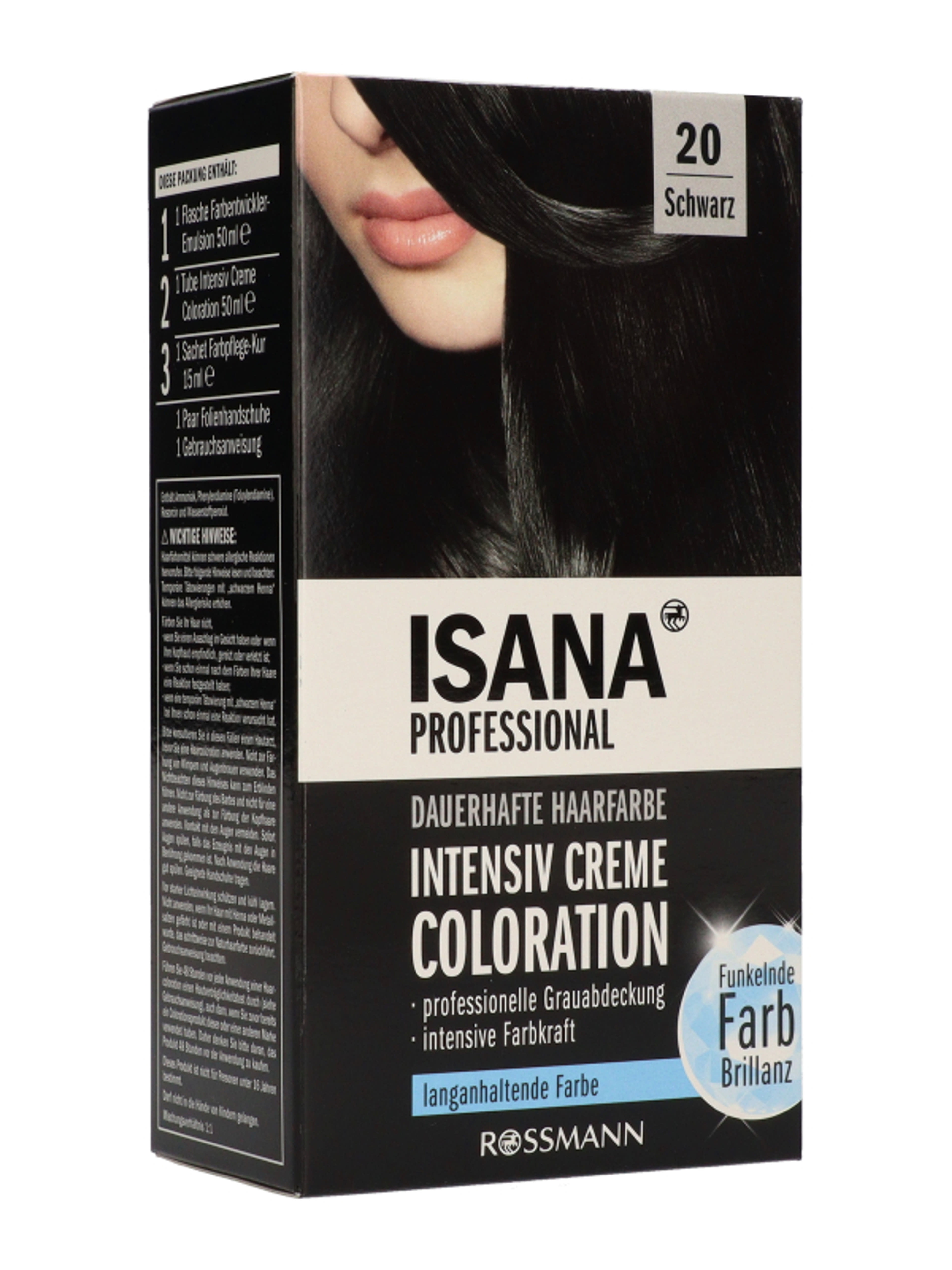 Isana Professional intenzív krémhajfesték /20 fekete - 1 db-5