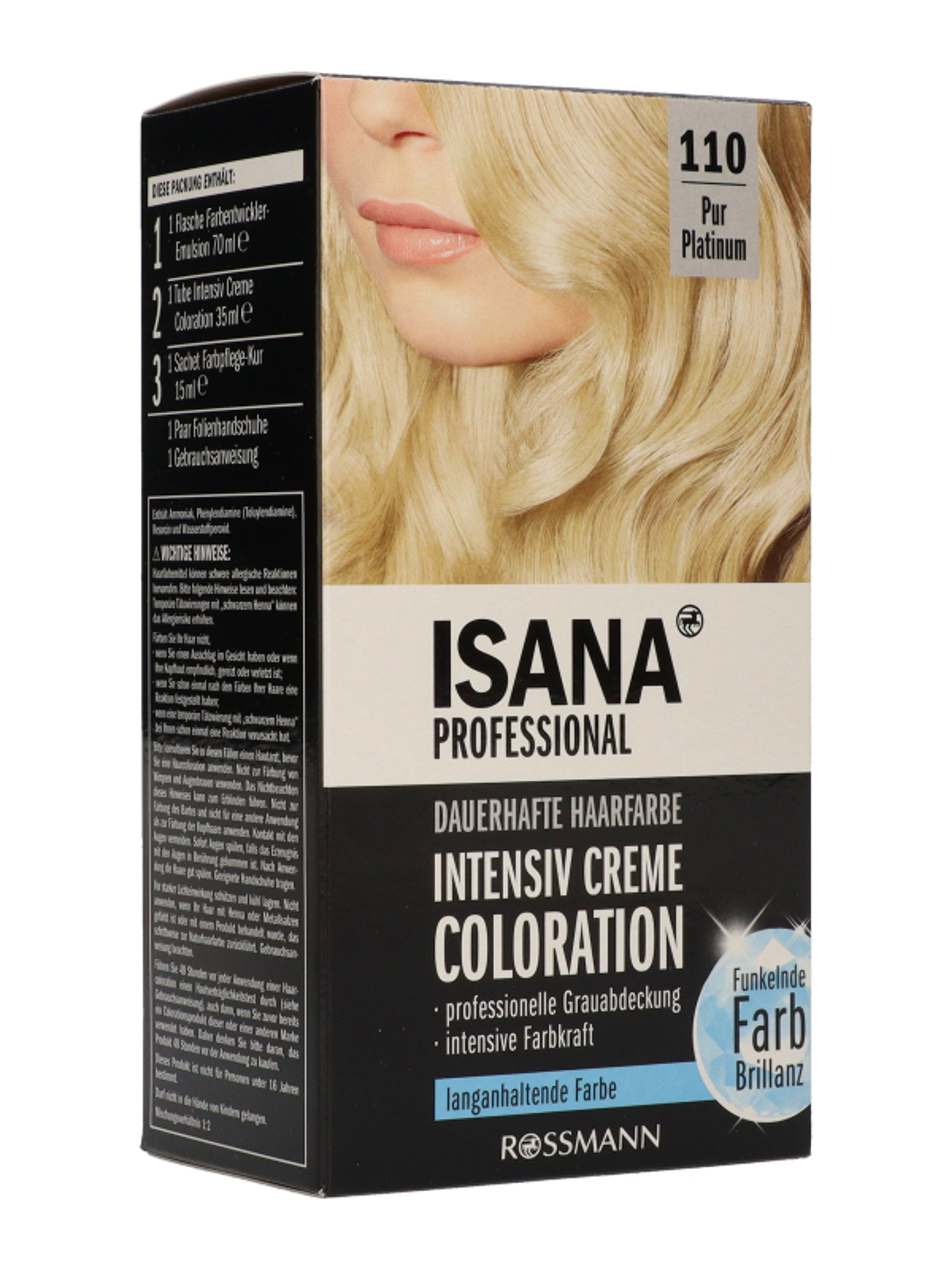 Isana Professional intenzív krémhajfesték /110 Pur platinum - 1 db-5