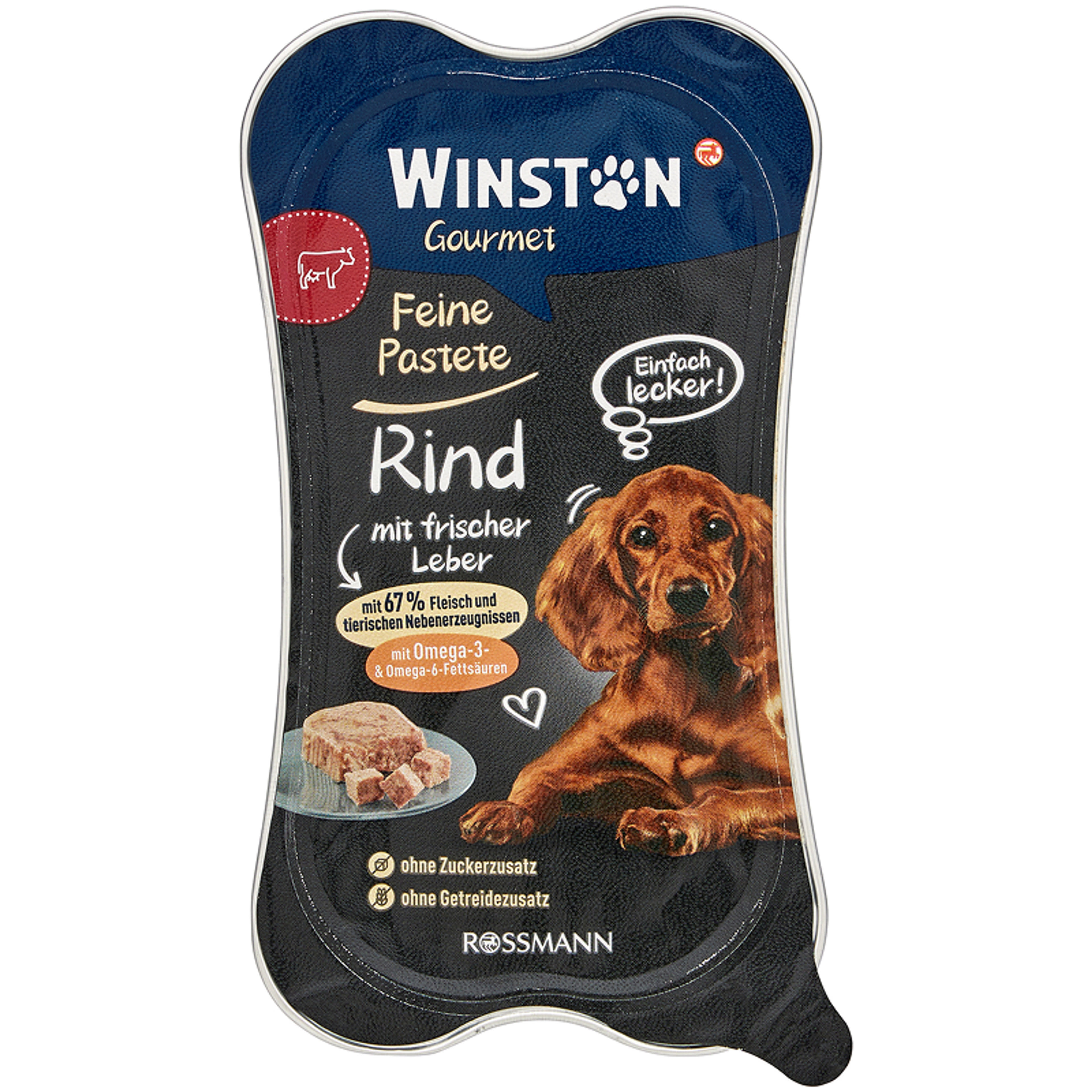 Winston állateledel felnőtt kutyáknak marhával és májjal - 175 g