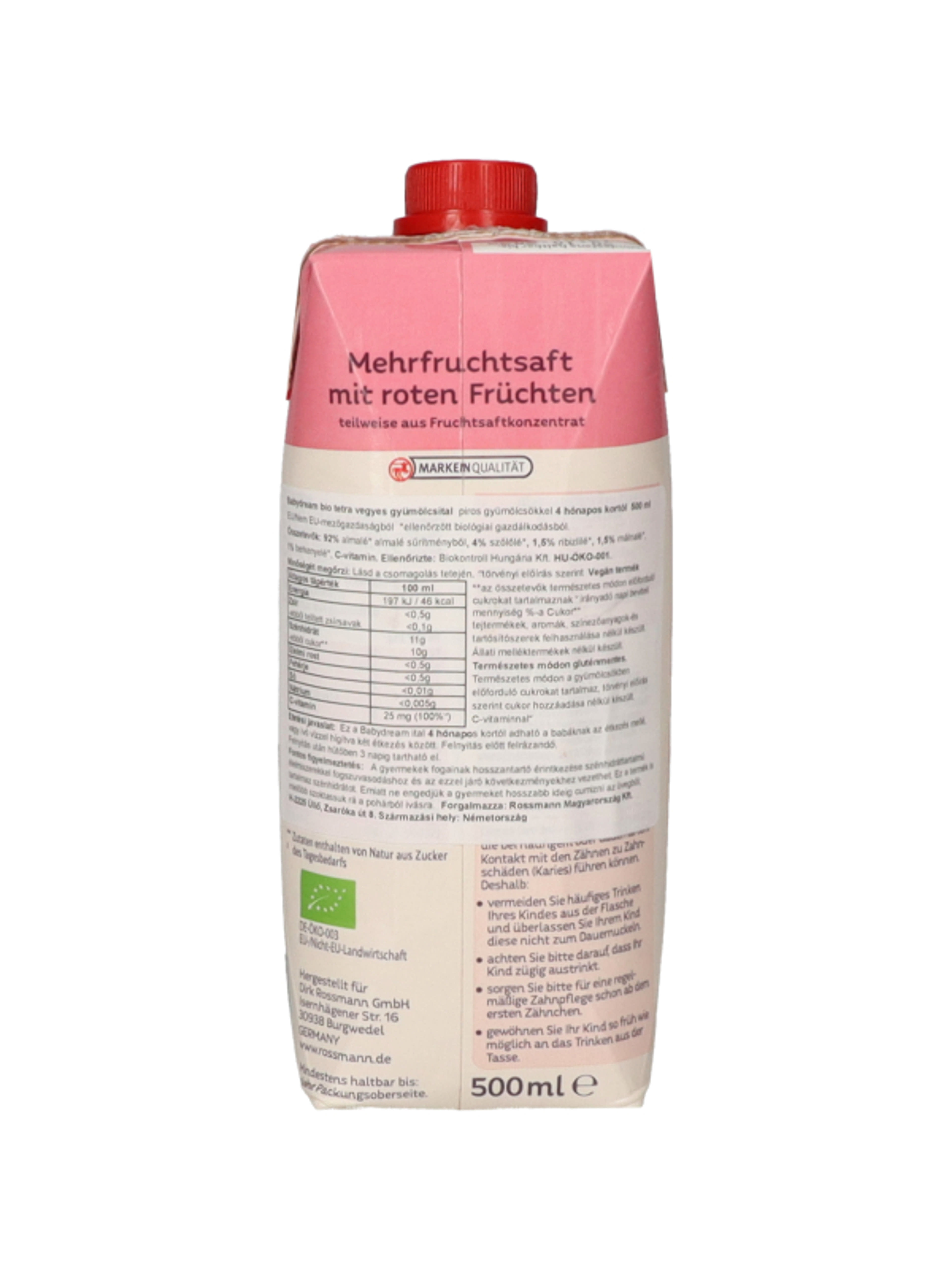Babydream Bio Ital Tetradobozos Vegyes Gyümölcs 6 hónapos kortól - 500 ml-4