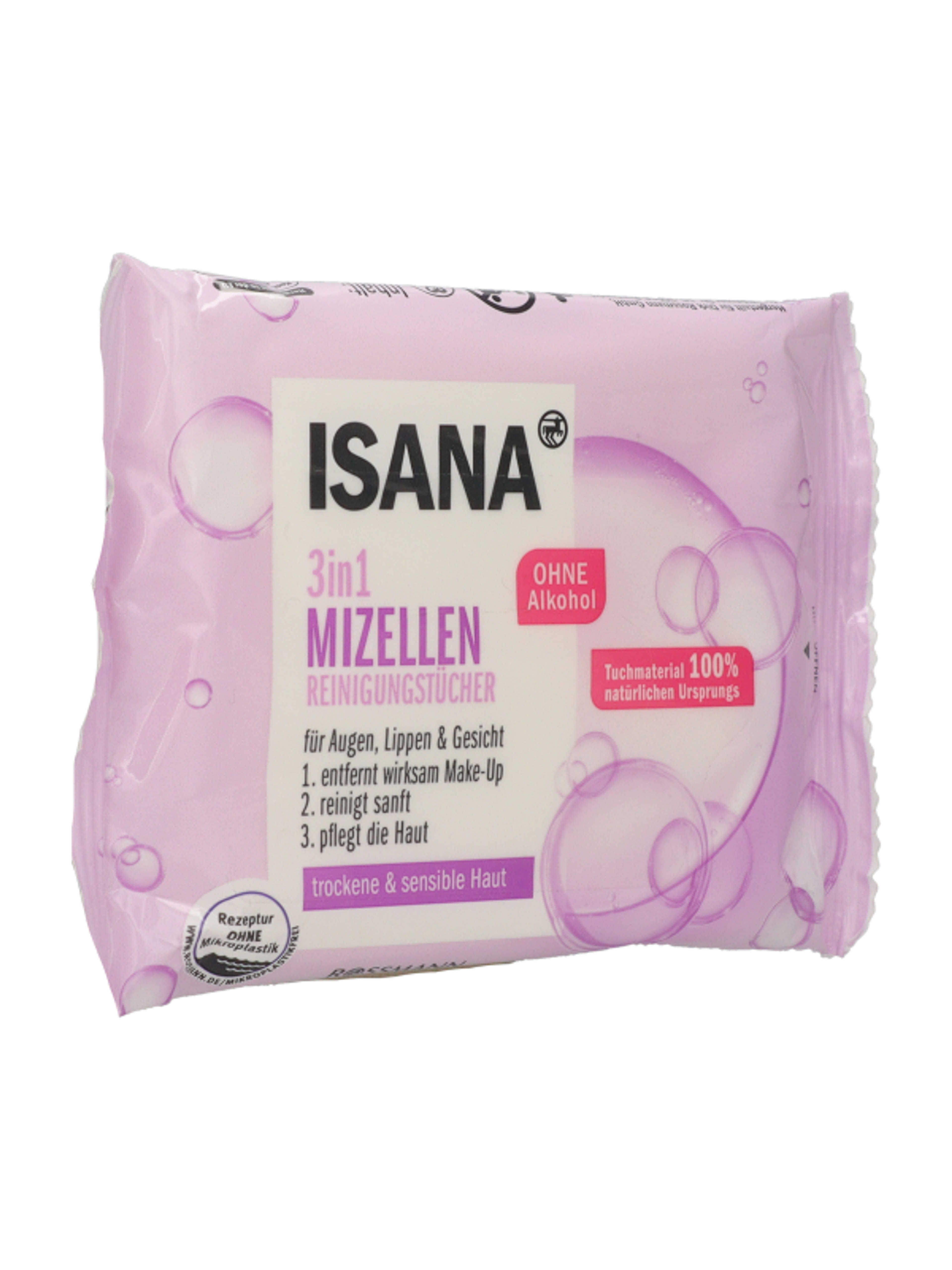 Isana Clean & Care micellás arctisztítókendő - 10 db-4