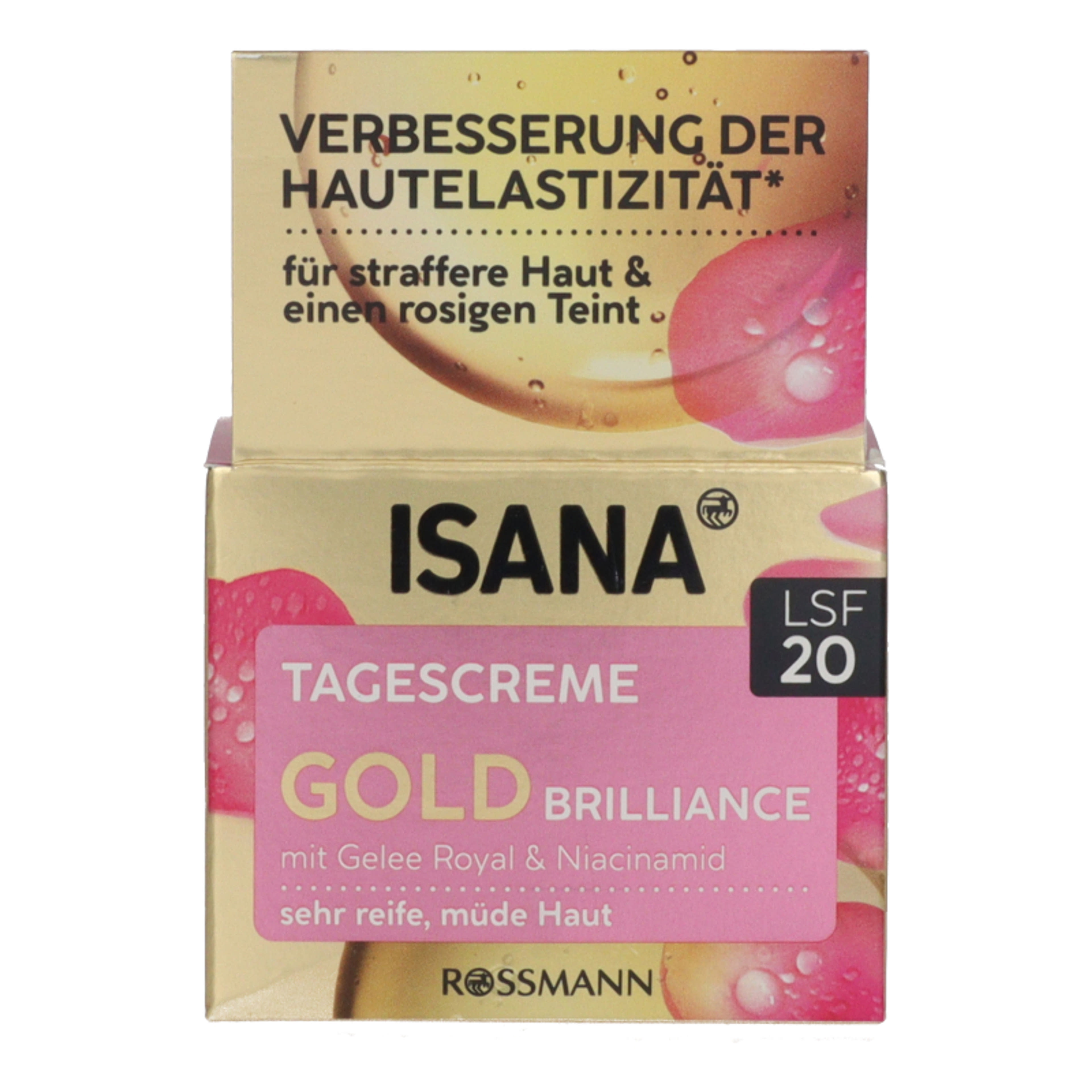 Isana Gold Brilliance nappali arckrém LSP20 - 50 ml-1