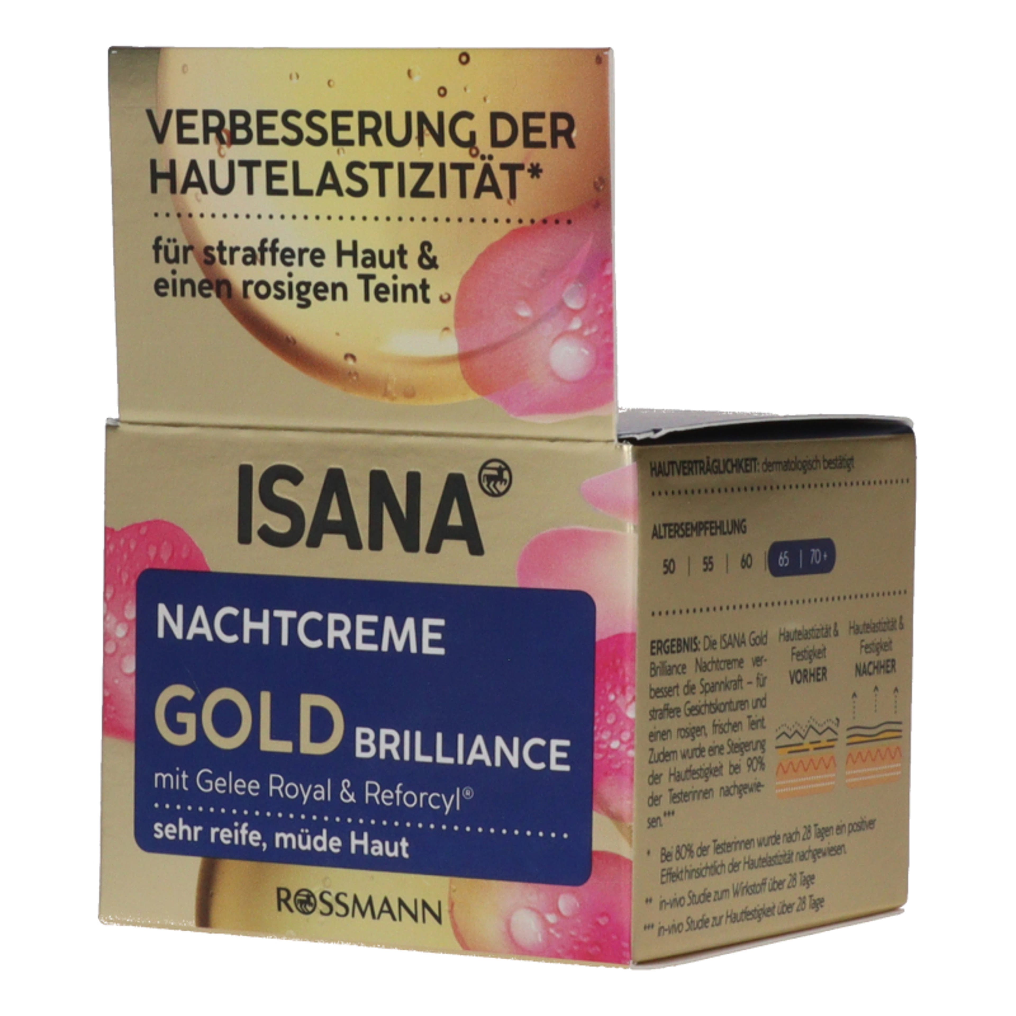 Isana Gold Brilliance éjszakai arckrém - 50 ml-2