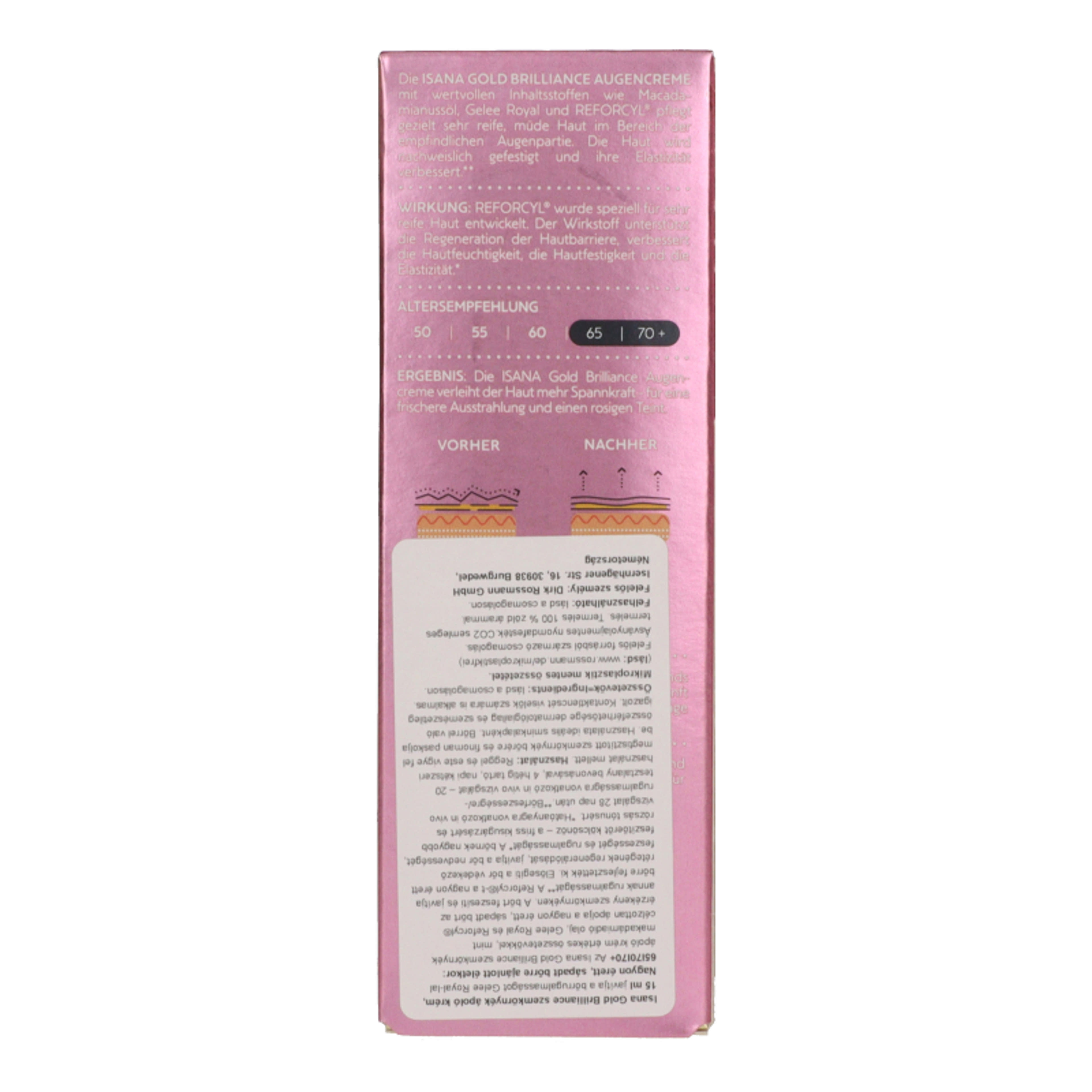 Isana Gold Brilliance szemkönykékápoló - 15 ml-3