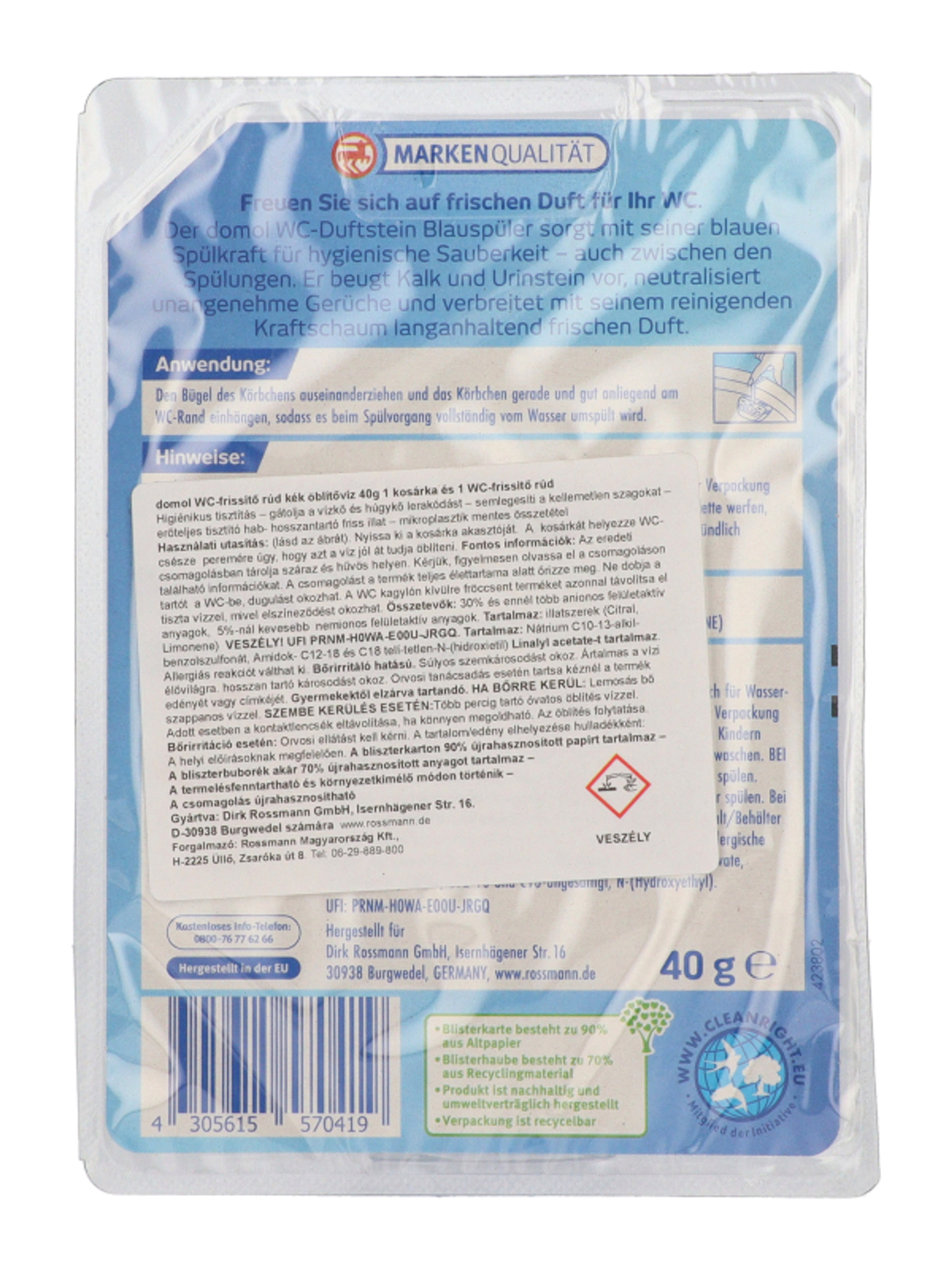 Domol Blue Water toalett frissítő rúd - 40 g-3