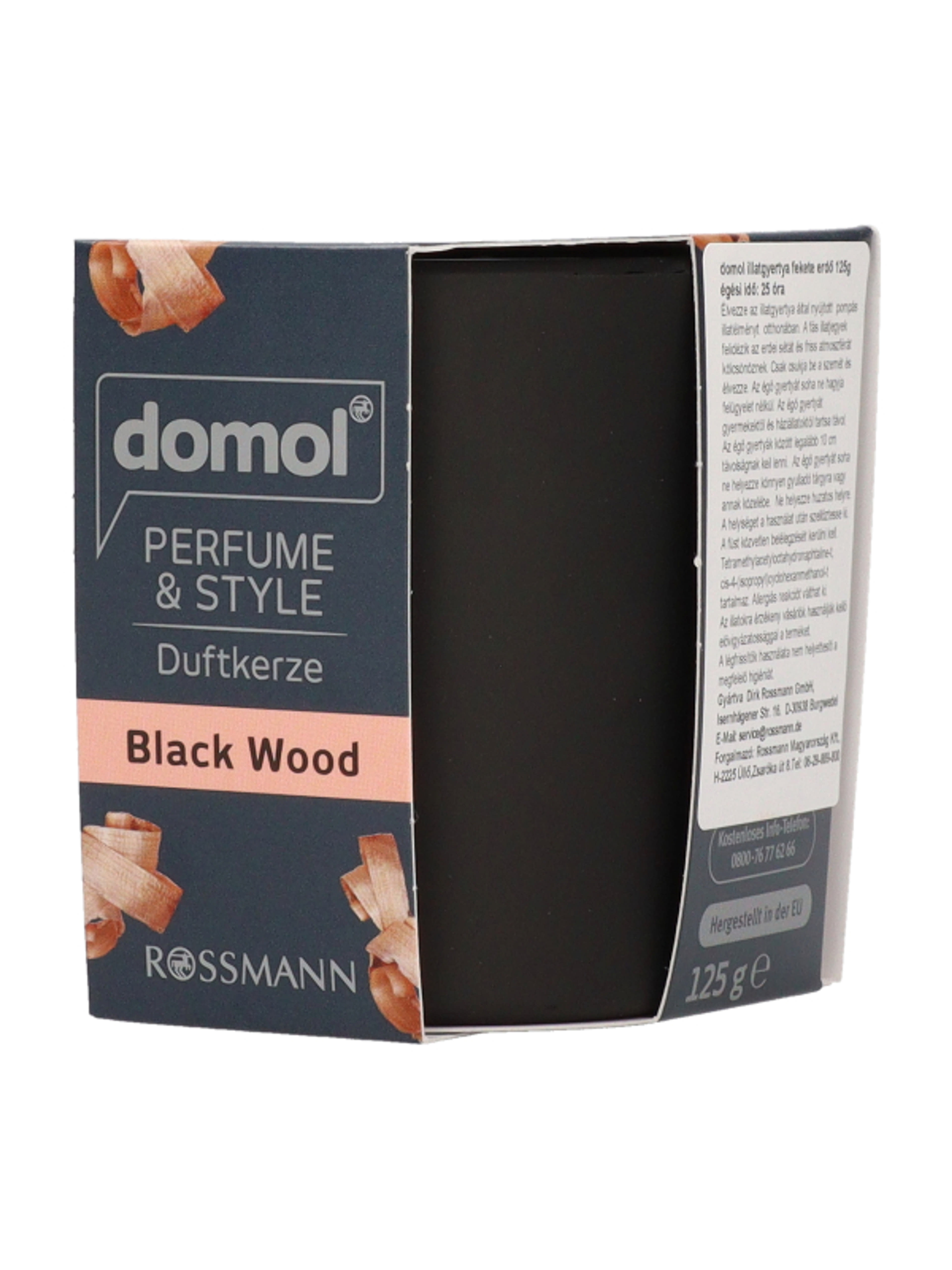 Domol Black Wood illatgyertya - 125 g-4