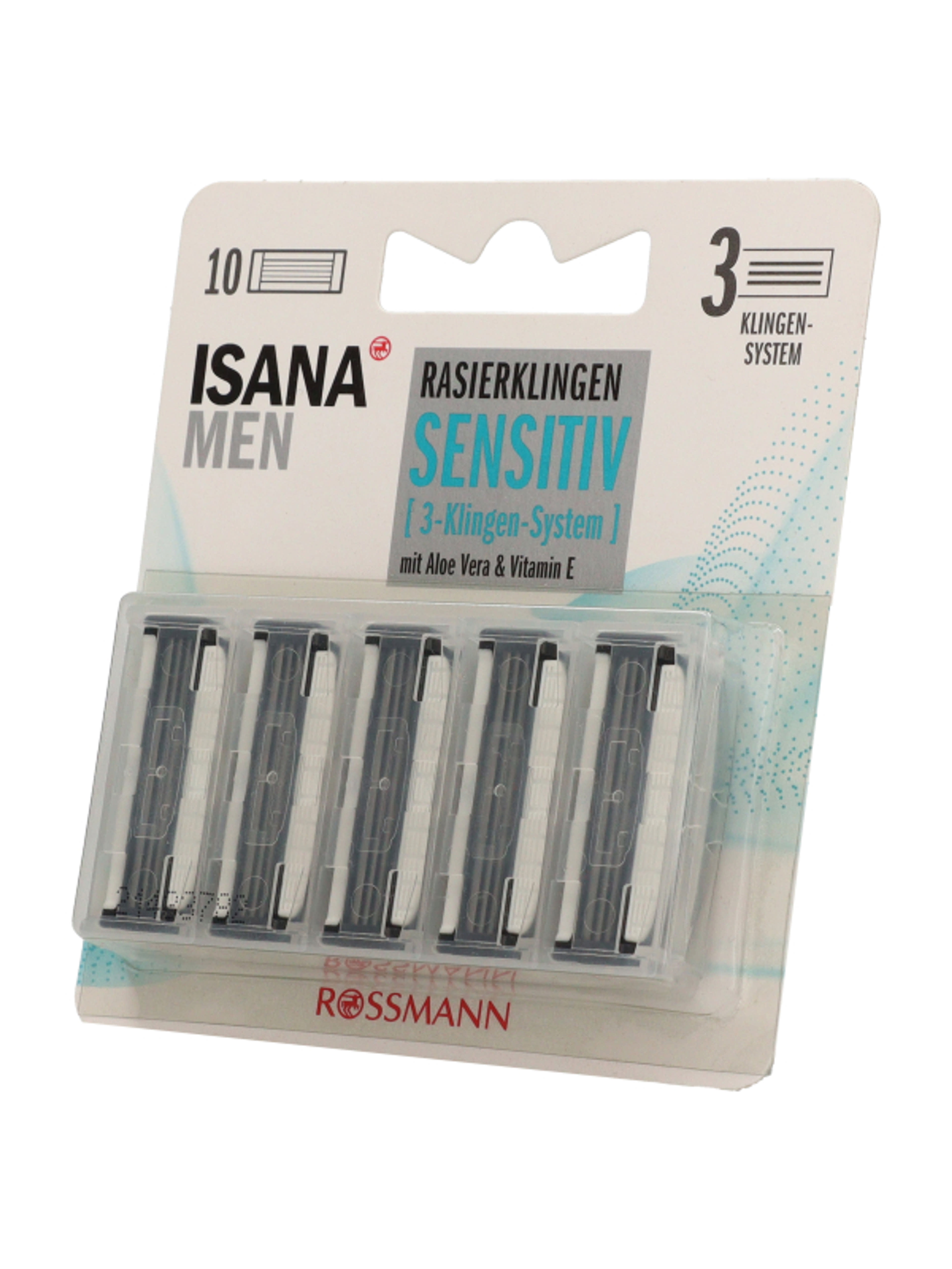 Isana Men Sensitive 3 pengés borotvabetét - 10 db-3