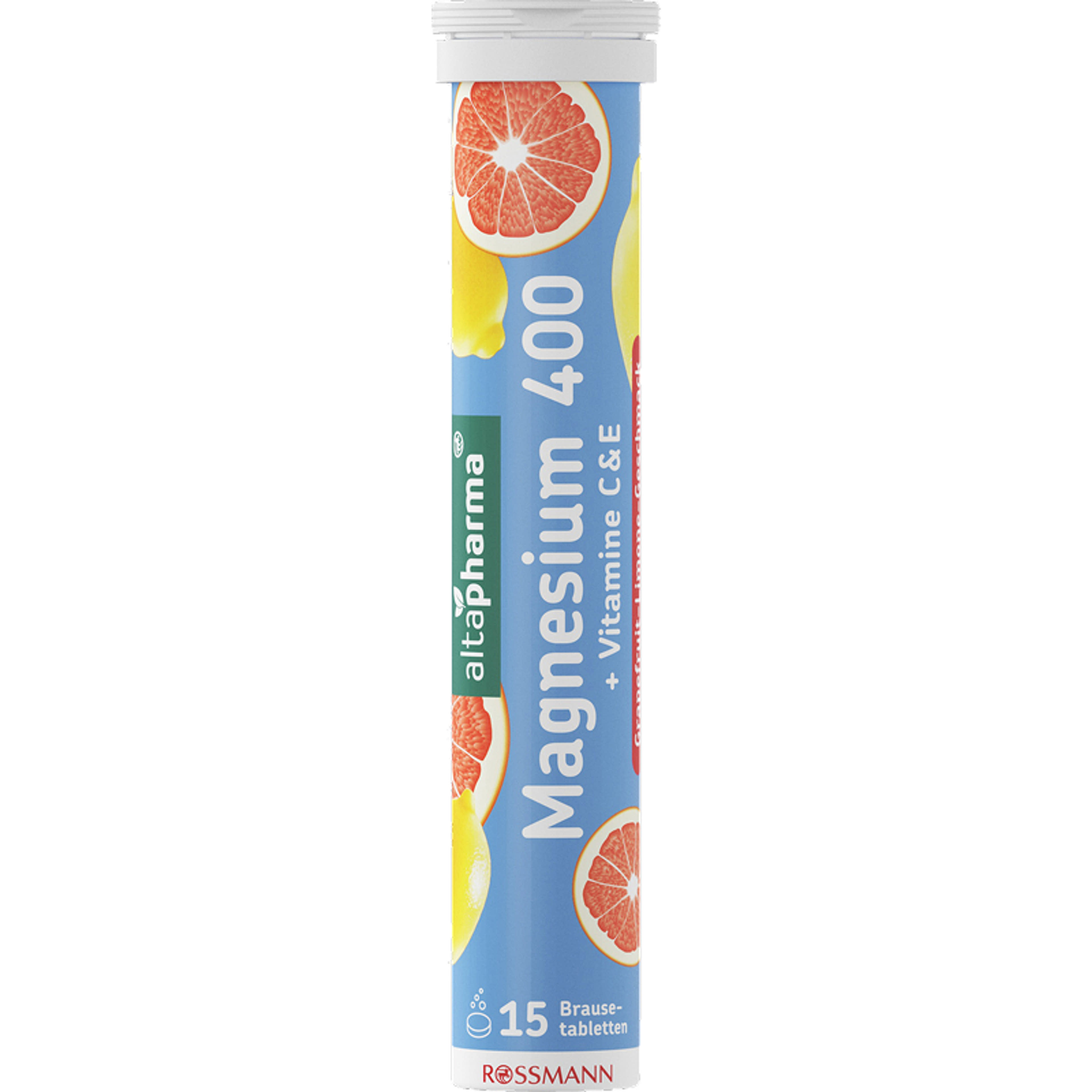 Altapharma Magnézuim pezsgőtabletta magnéziummal, C- és E-vitaminnal - 97,5 g
