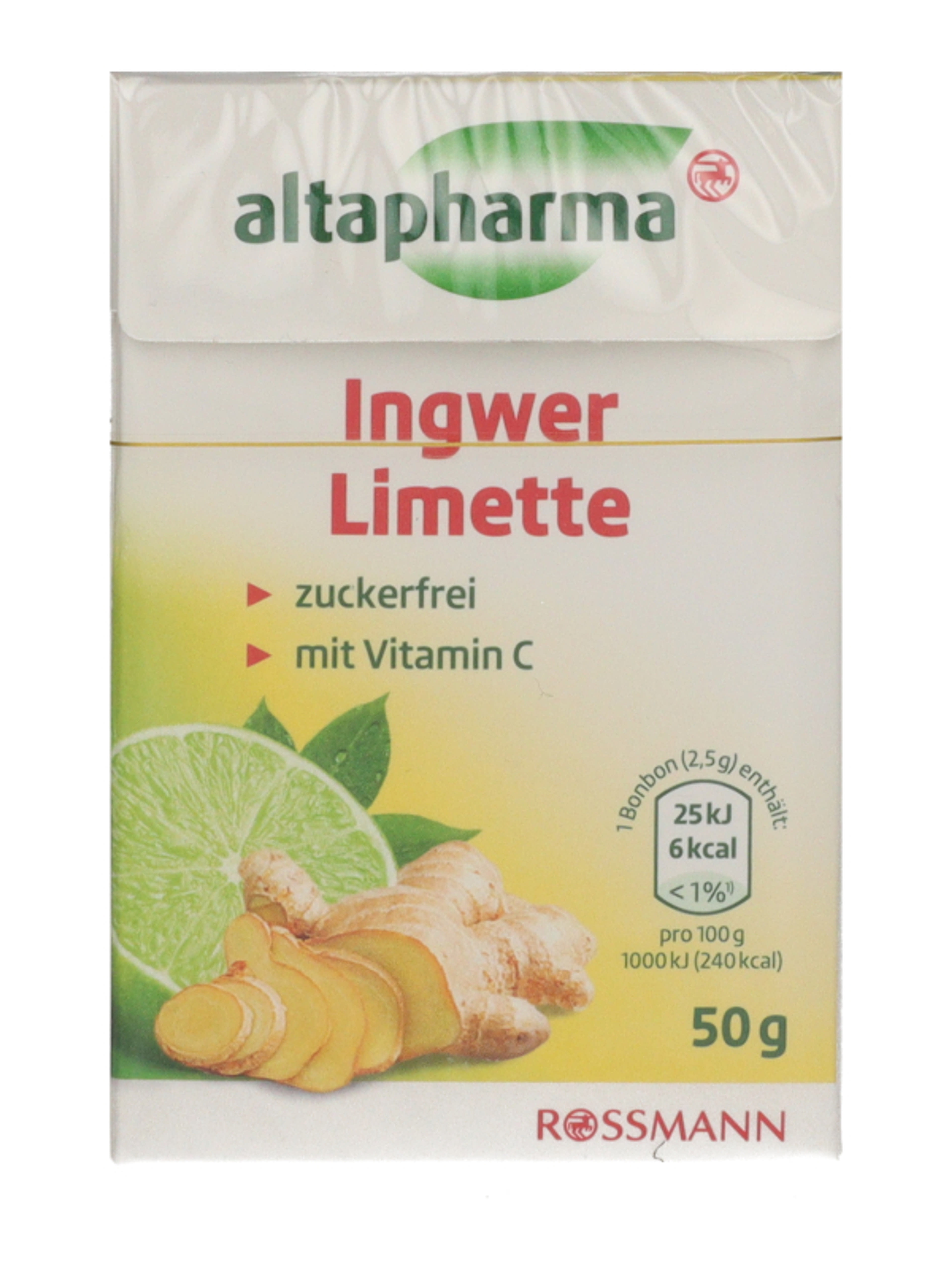 Altapharma Gyömbér-Lime Cukorka - 50 g-3