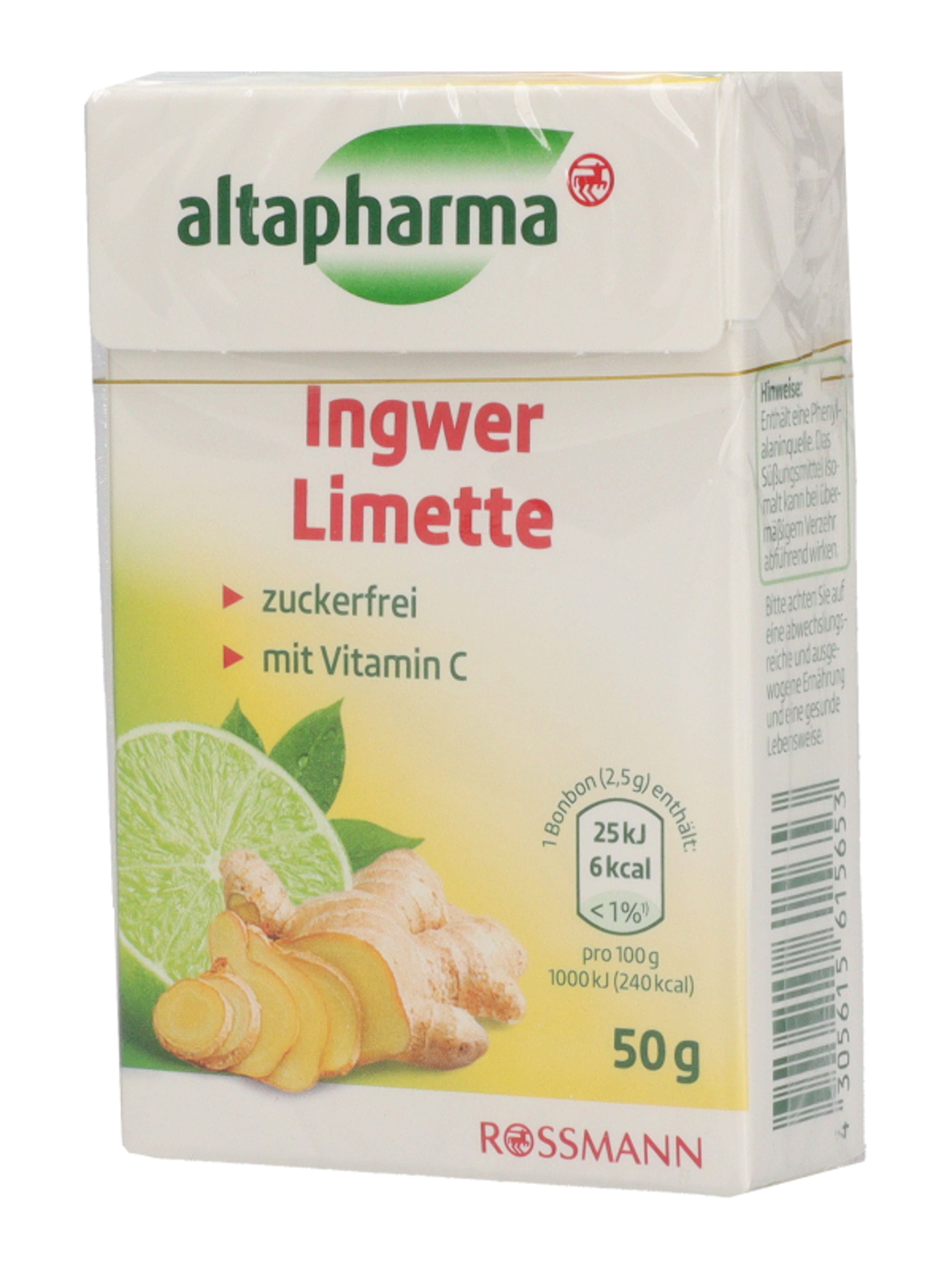 Altapharma Gyömbér-Lime Cukorka - 50 g-4
