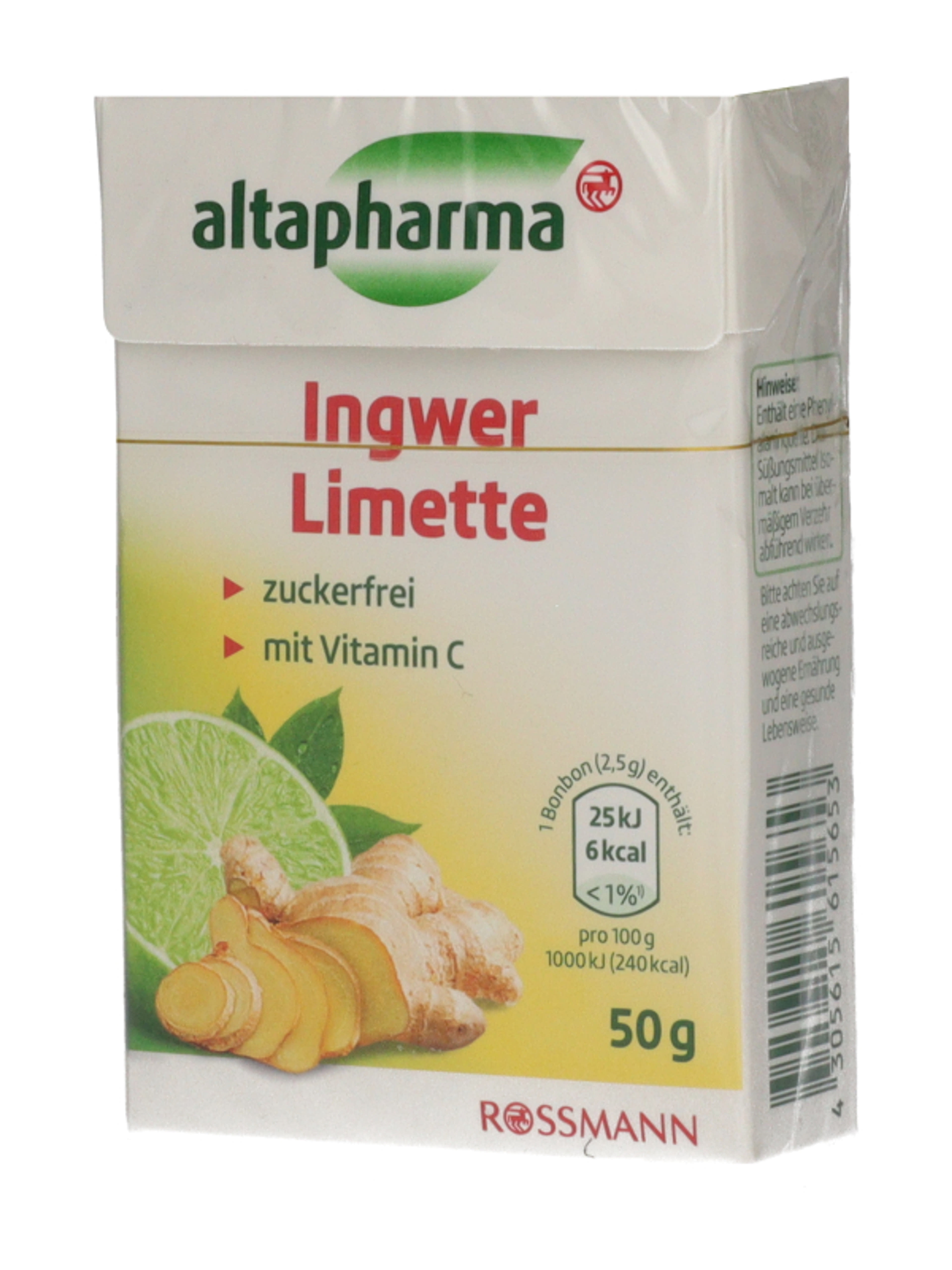 Altapharma Gyömbér-Lime Cukorka - 50 g-4