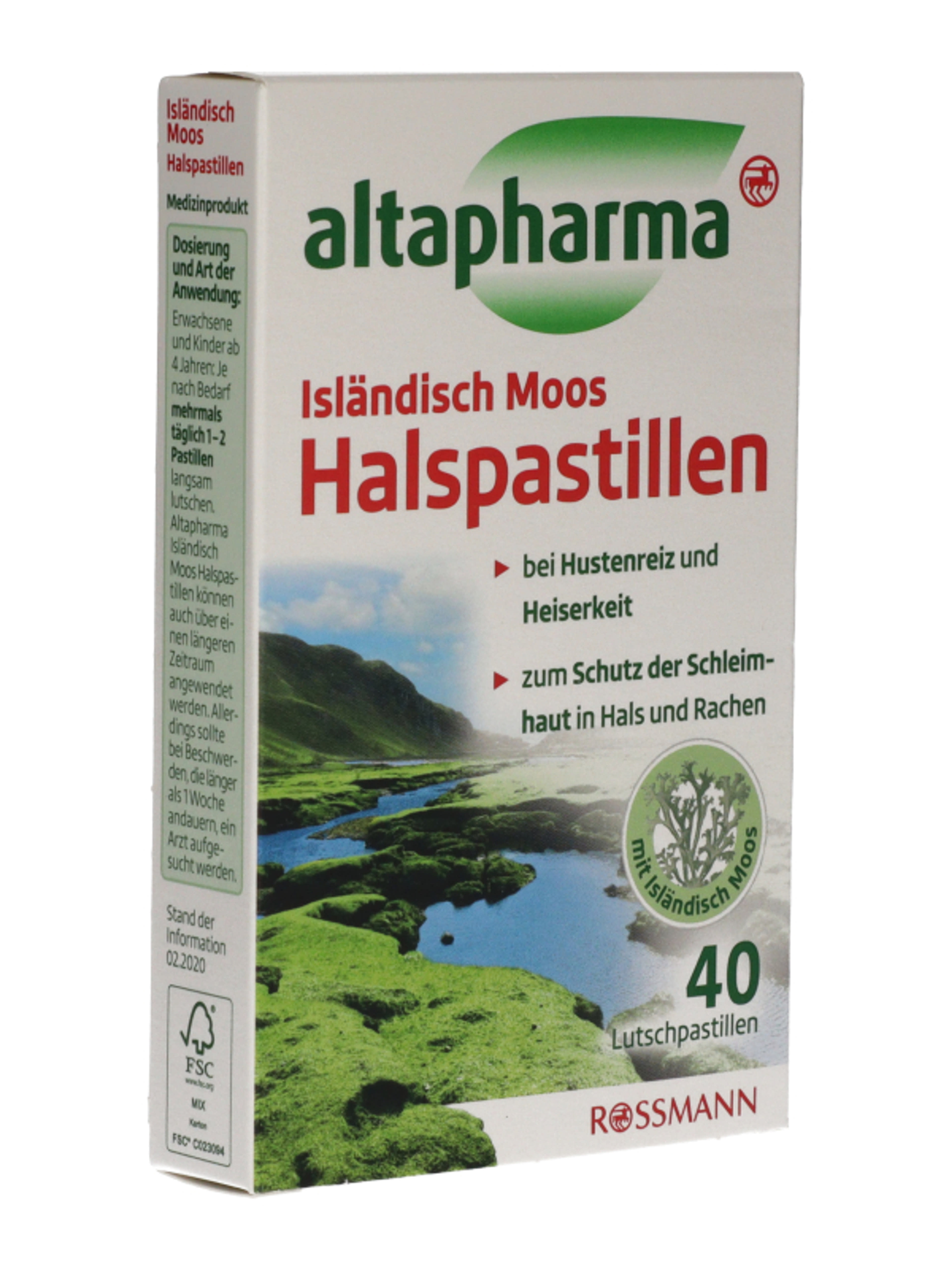 Altapharma Izlandi Zuzmó Pasztilla - 40 db-6