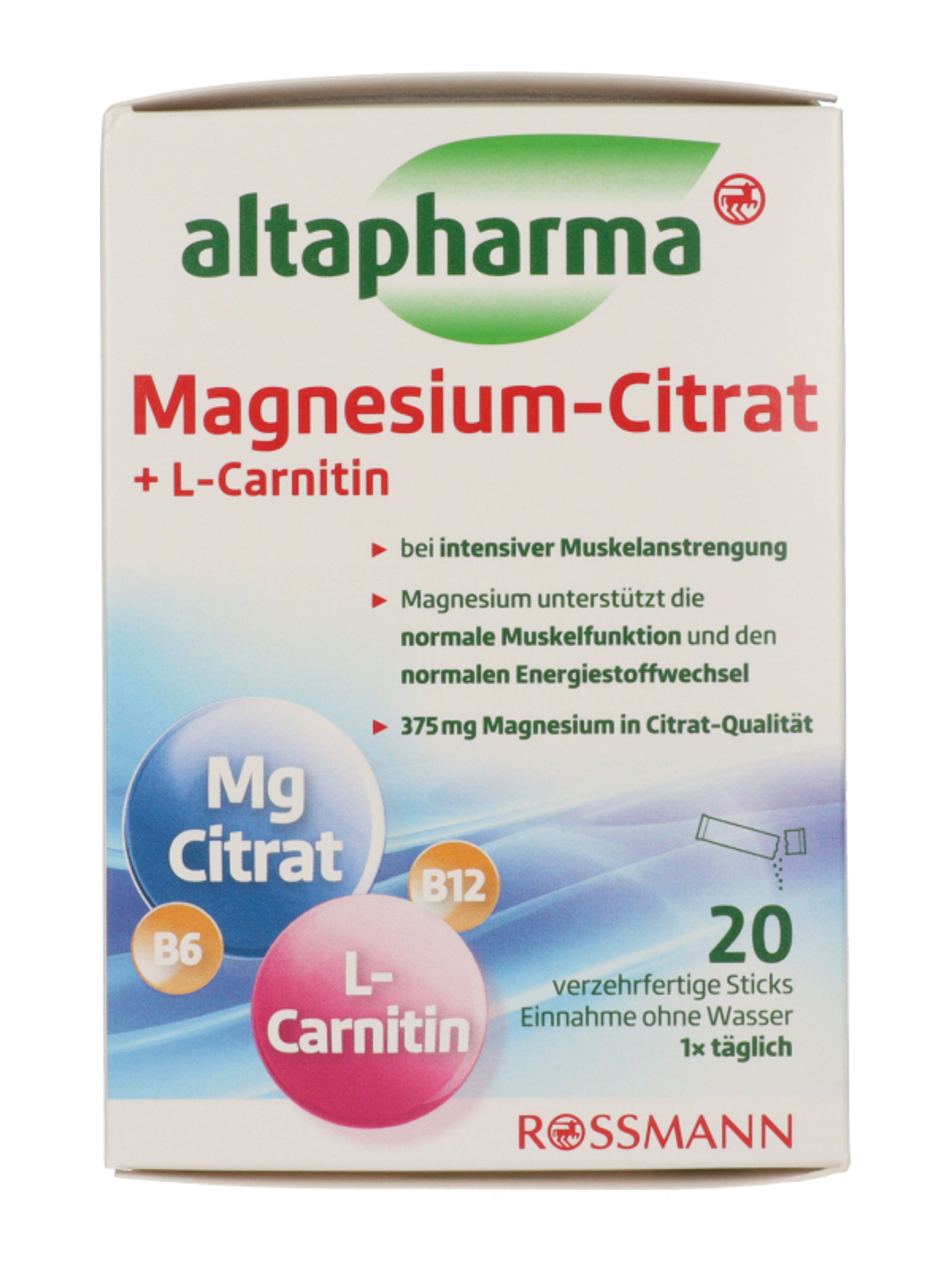 Altapharma magnézium + L-arnitin étrend-kiegészítő - 20 db