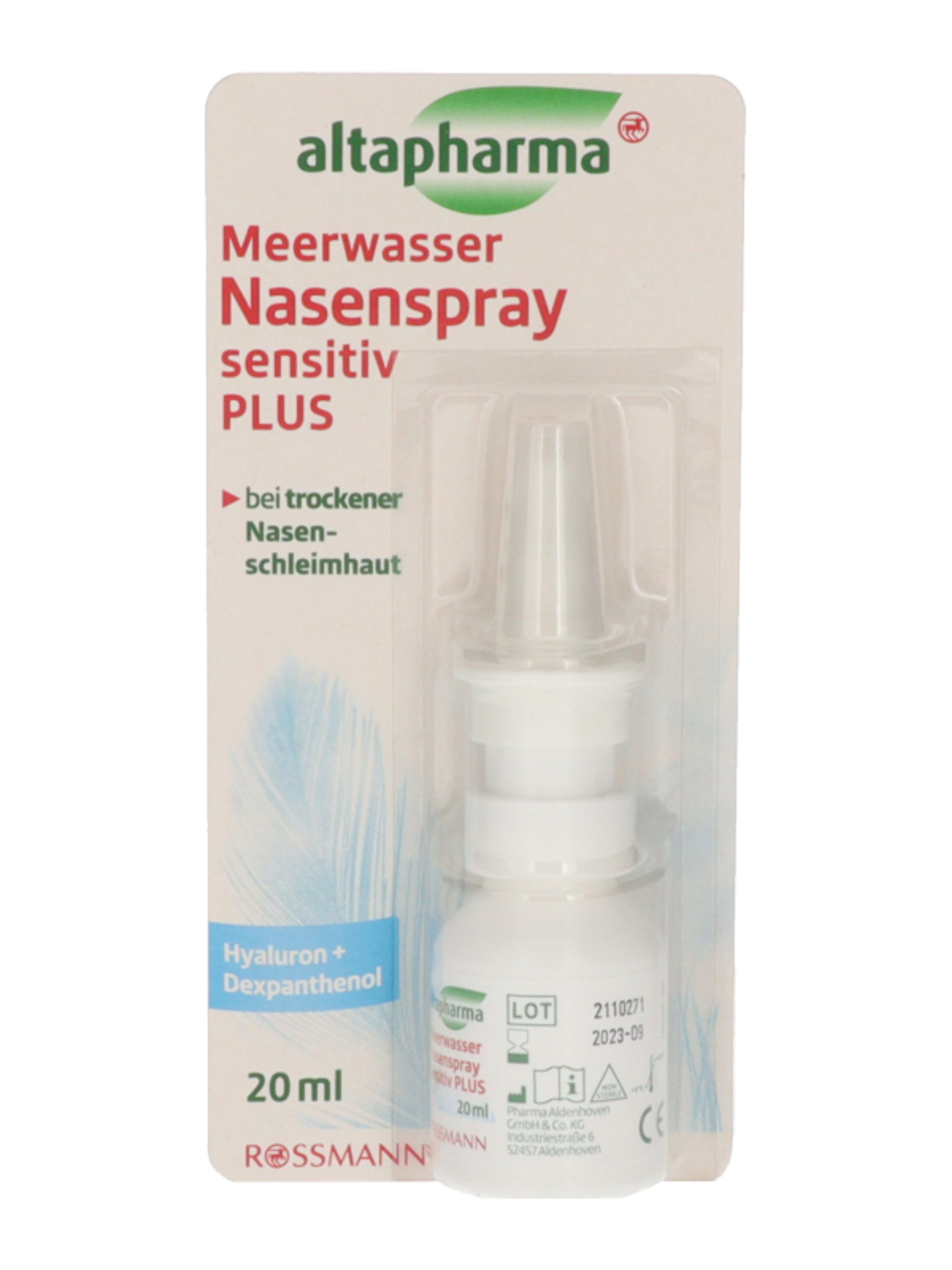 Altapharma Sensitiv Plusz tengervíz orrspray - 20 ml-1