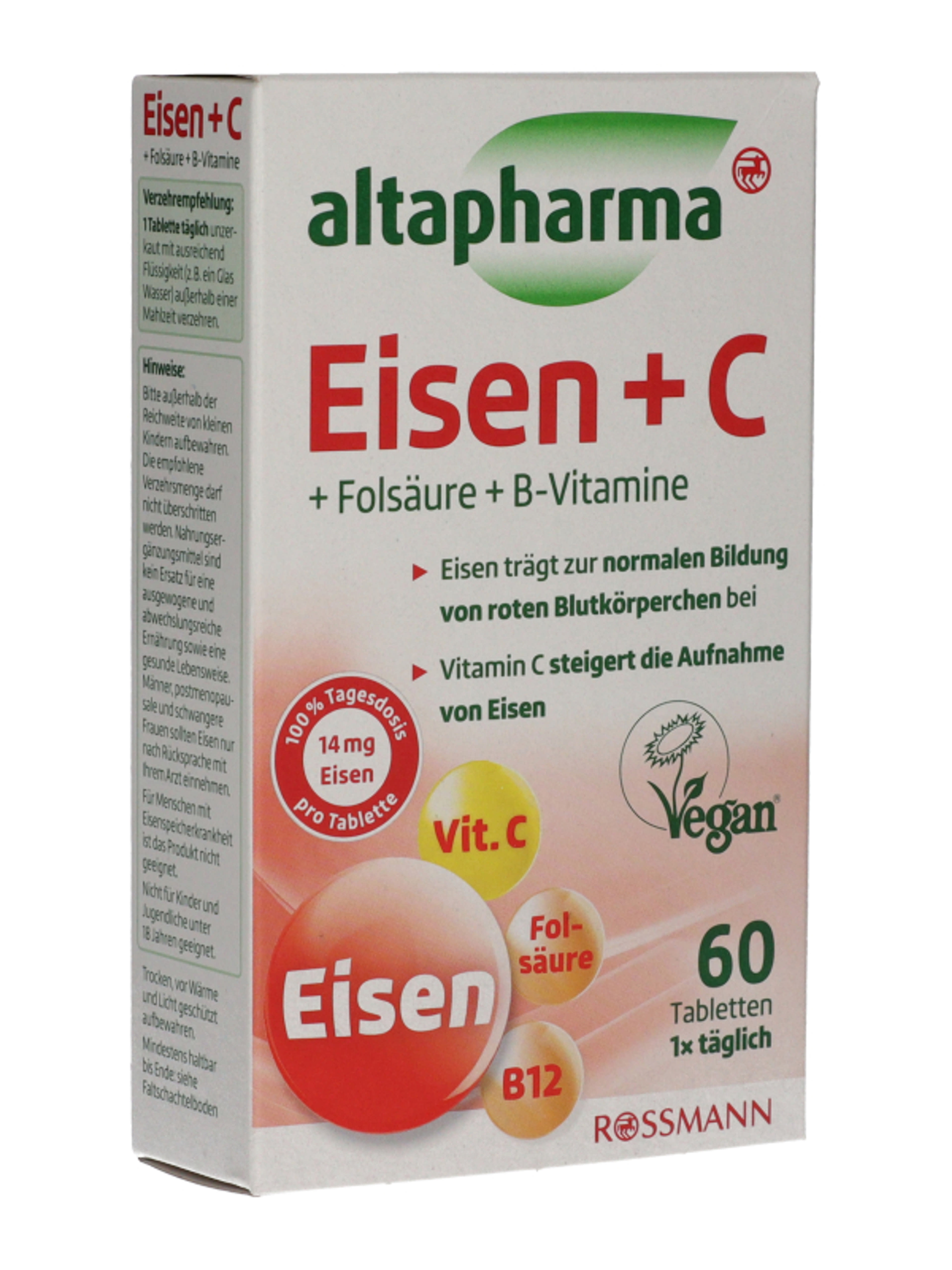 Altapharma Vas + Vitamin tabletta - 60 db-5