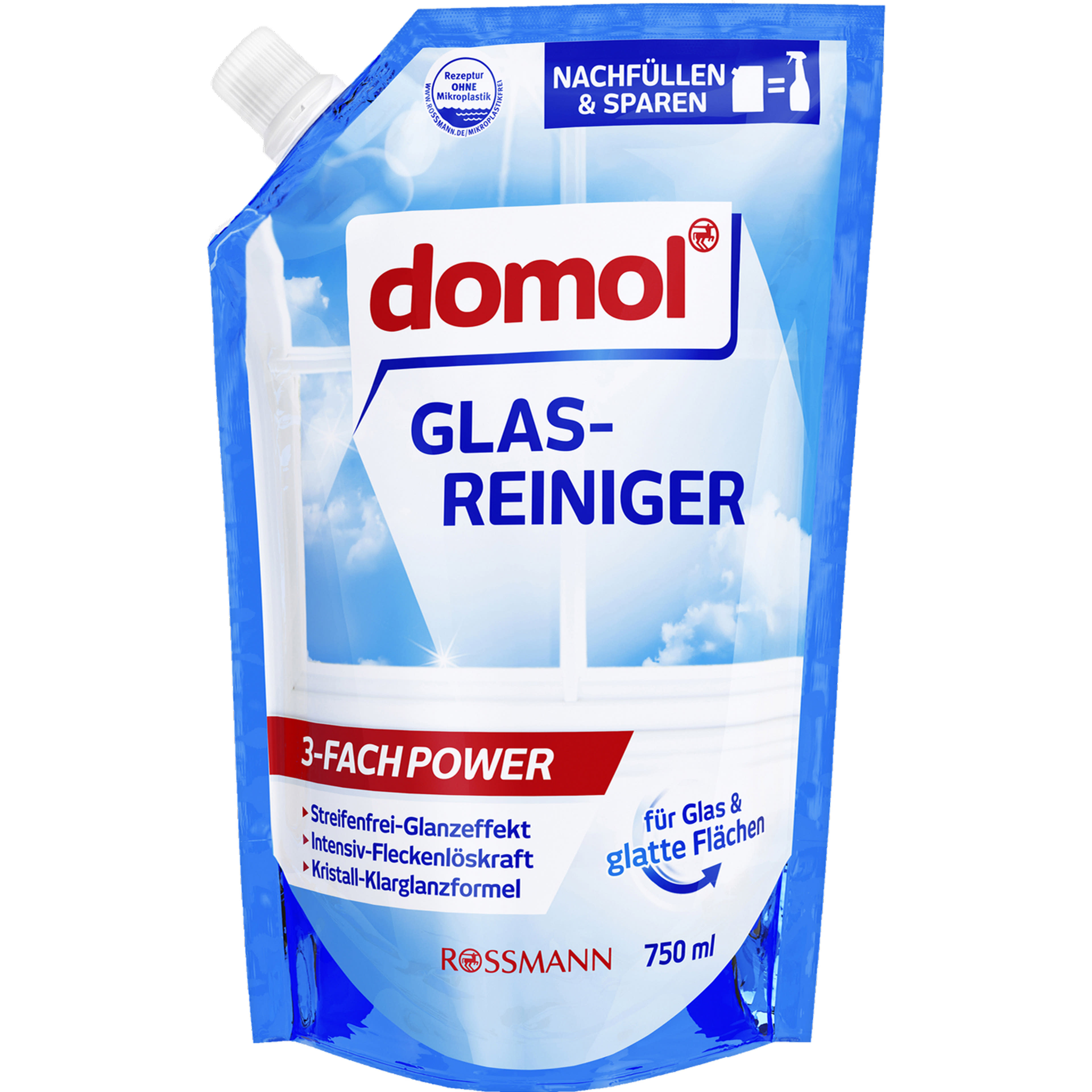 Domol üvegtisztító utántöltő - 750 ml