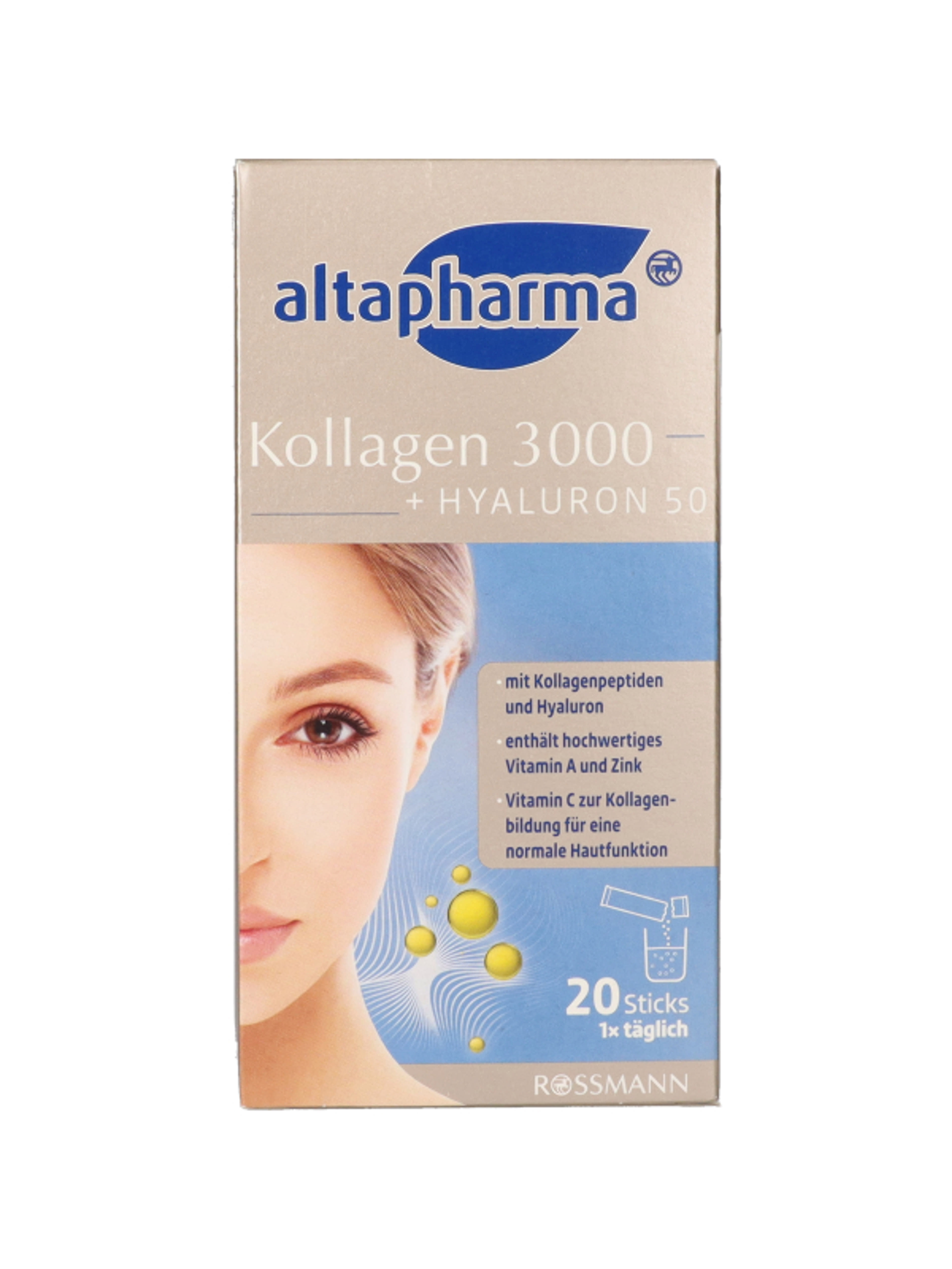 Altapharma Kollagen 3000 + Hyaluron 50 étrend-kiegészítő italpor - 20 db-1