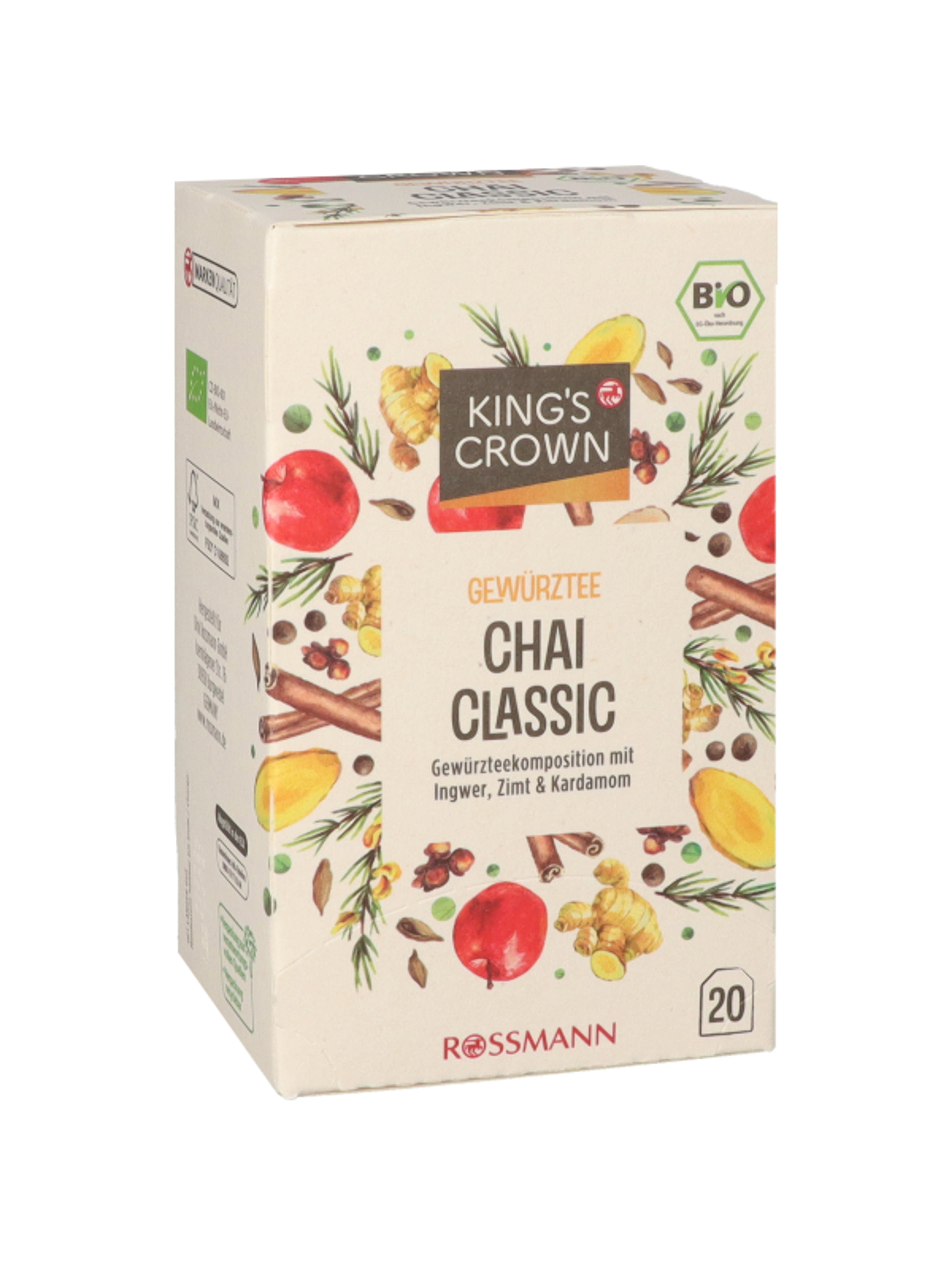 King's Crown chai bio fűszeres tea - 40 g-3