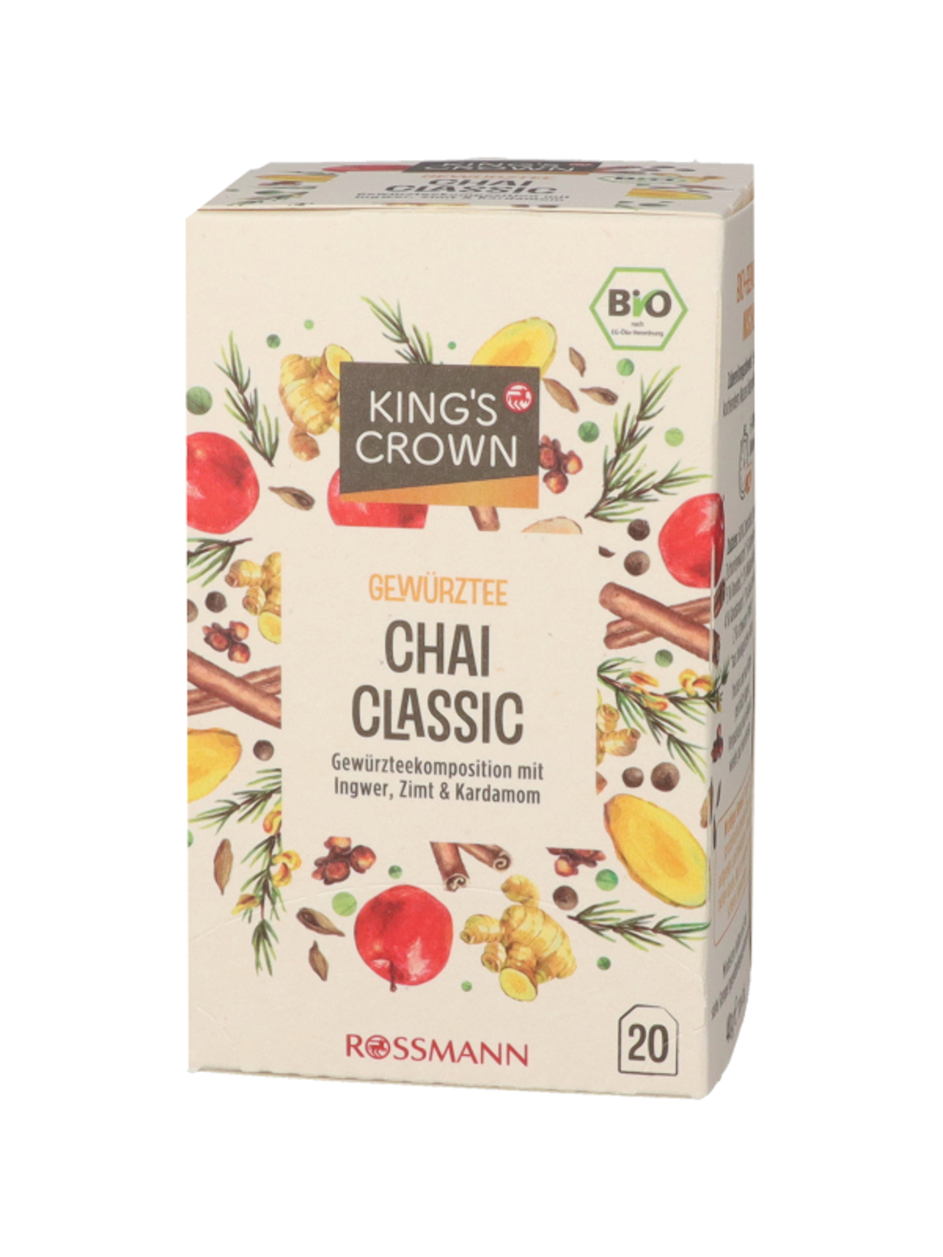King's Crown chai bio fűszeres tea - 40 g-7