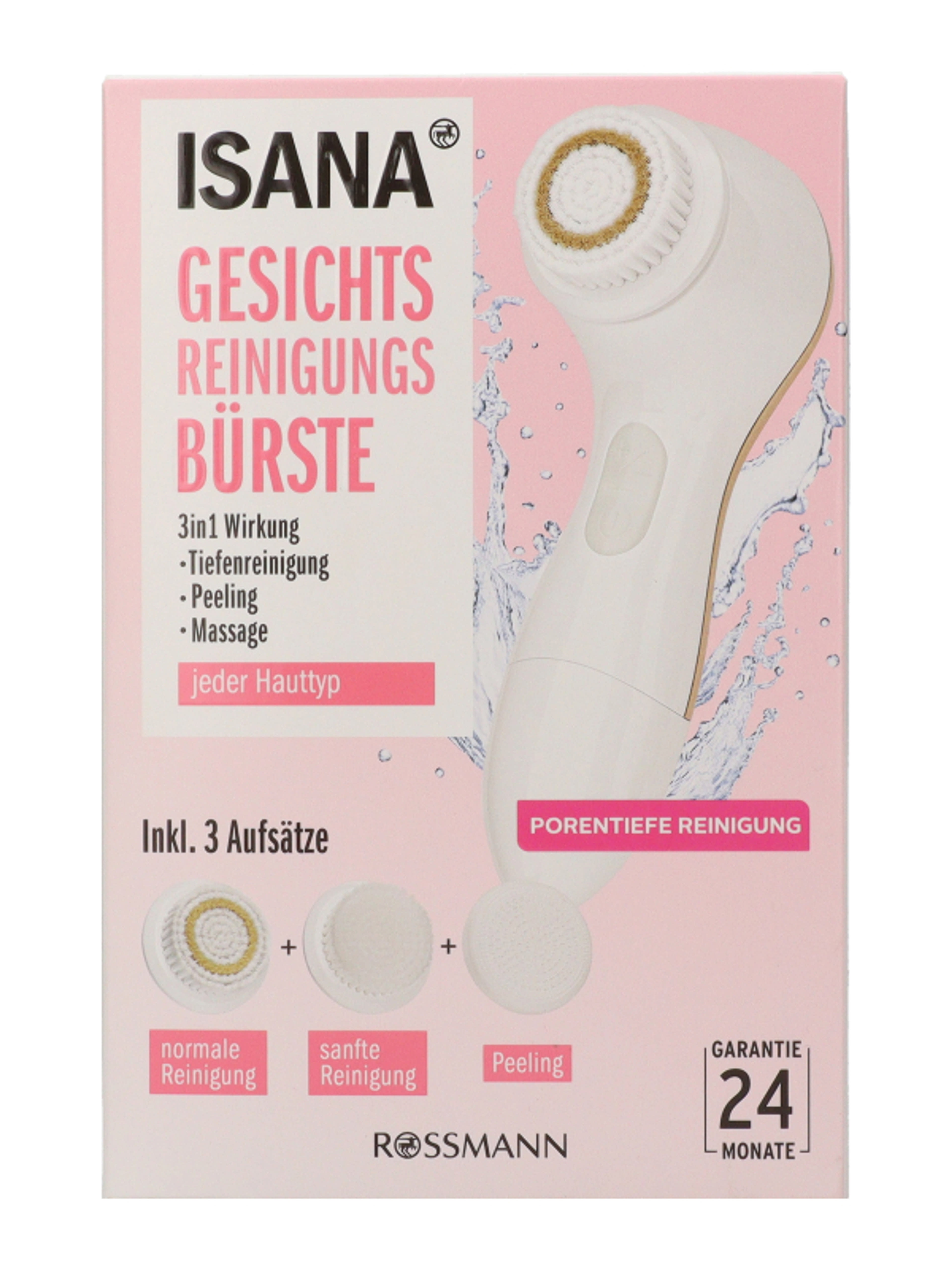 Isana Clean+Care elektromos arctisztító kefe - 1 db-3