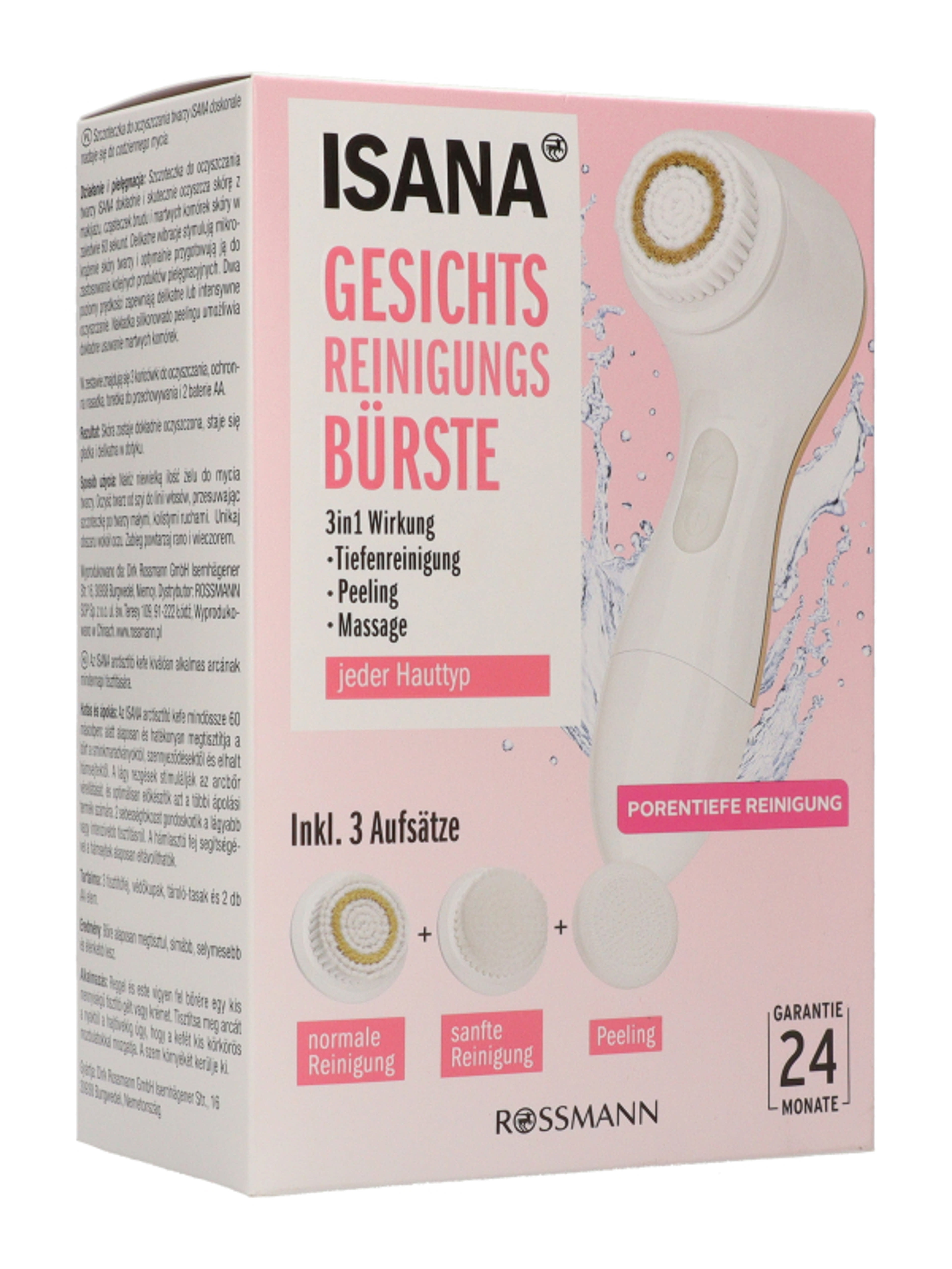 Isana Clean+Care elektromos arctisztító kefe - 1 db-6
