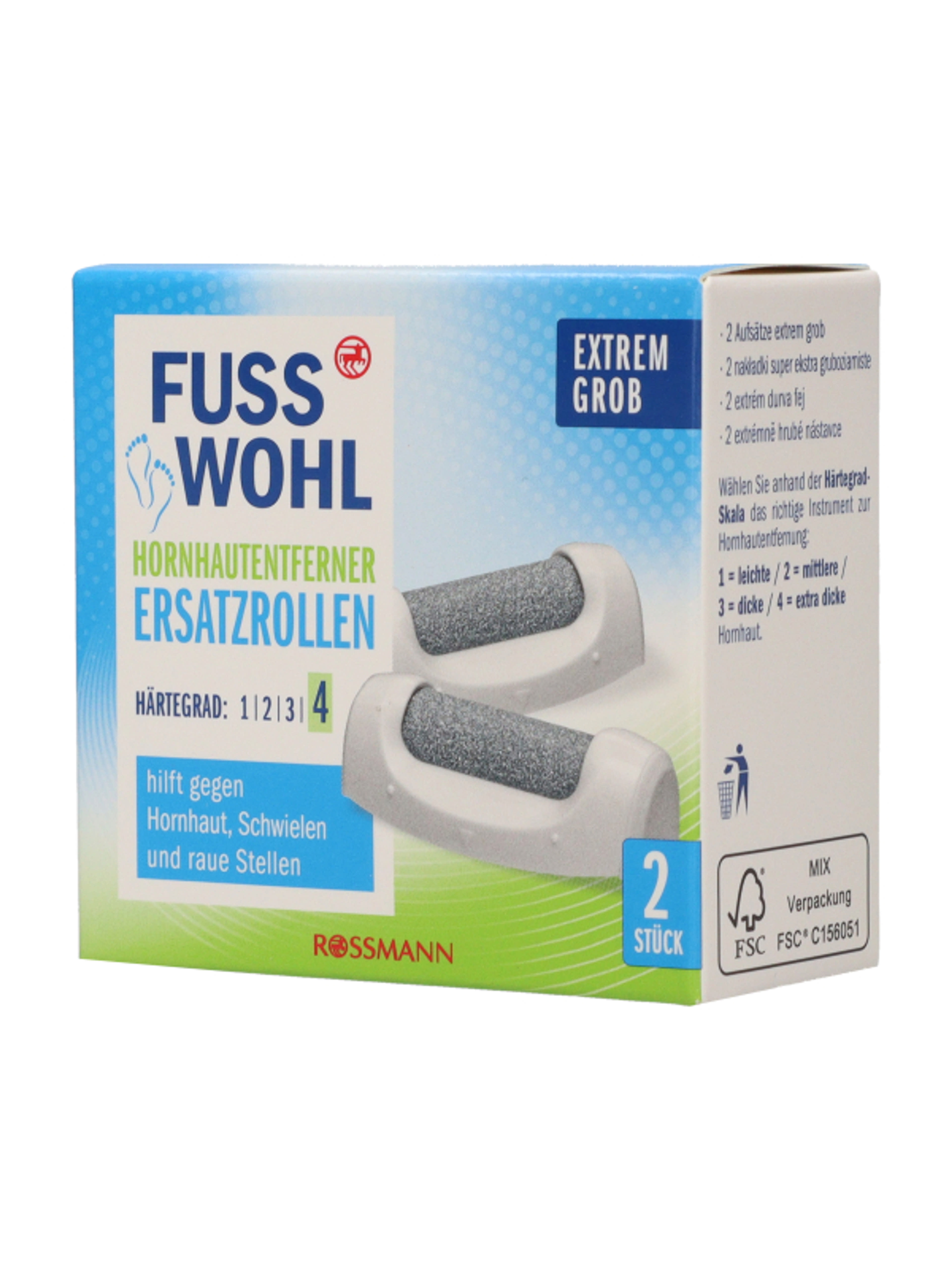 Fuss Wohl extrém durva elektromos bőrgyalu pótfej - 2 db-4