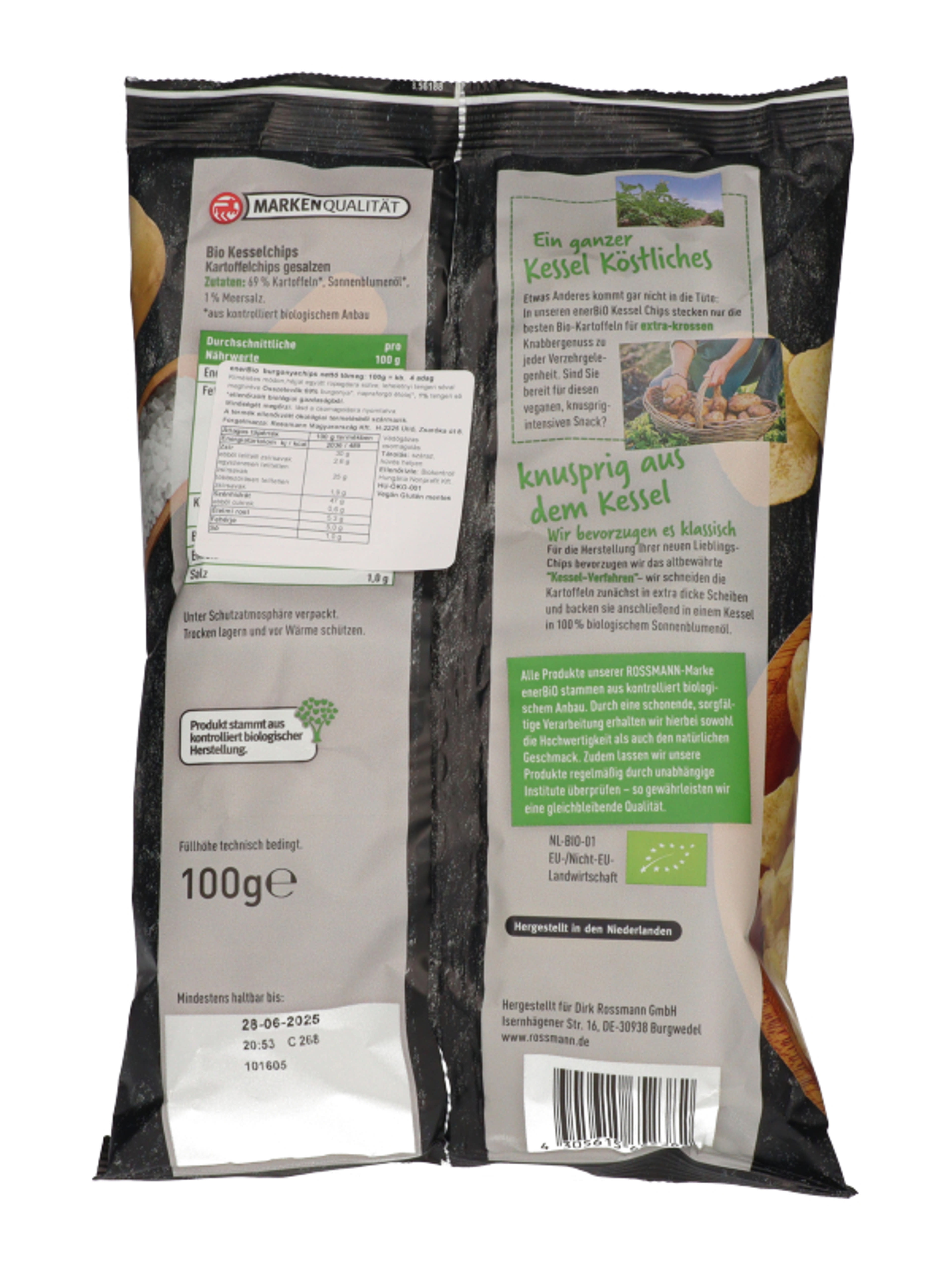 enerBio Burgonychips sós - 100 g-2