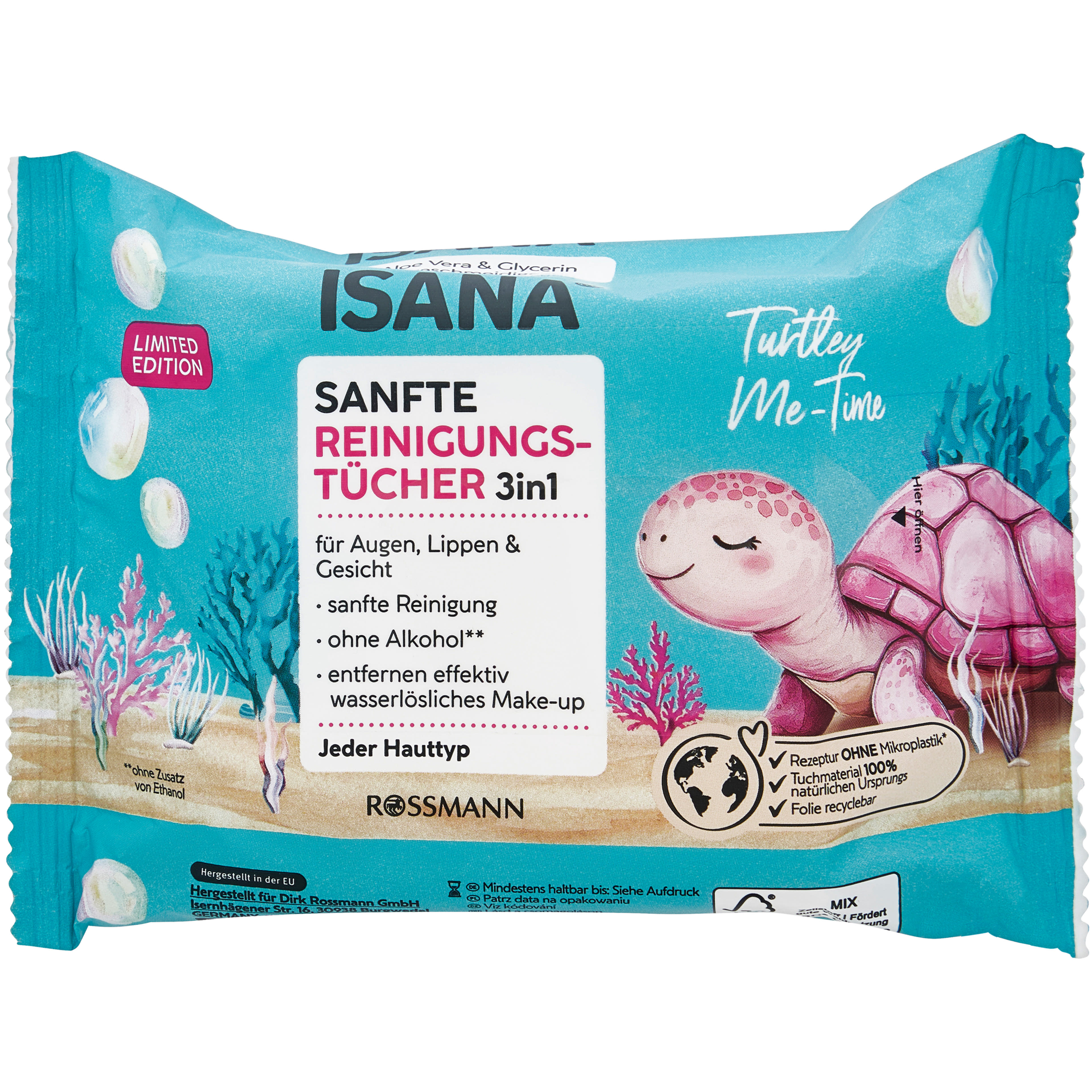 Isana 3in1 arctisztító kendő - 25 db