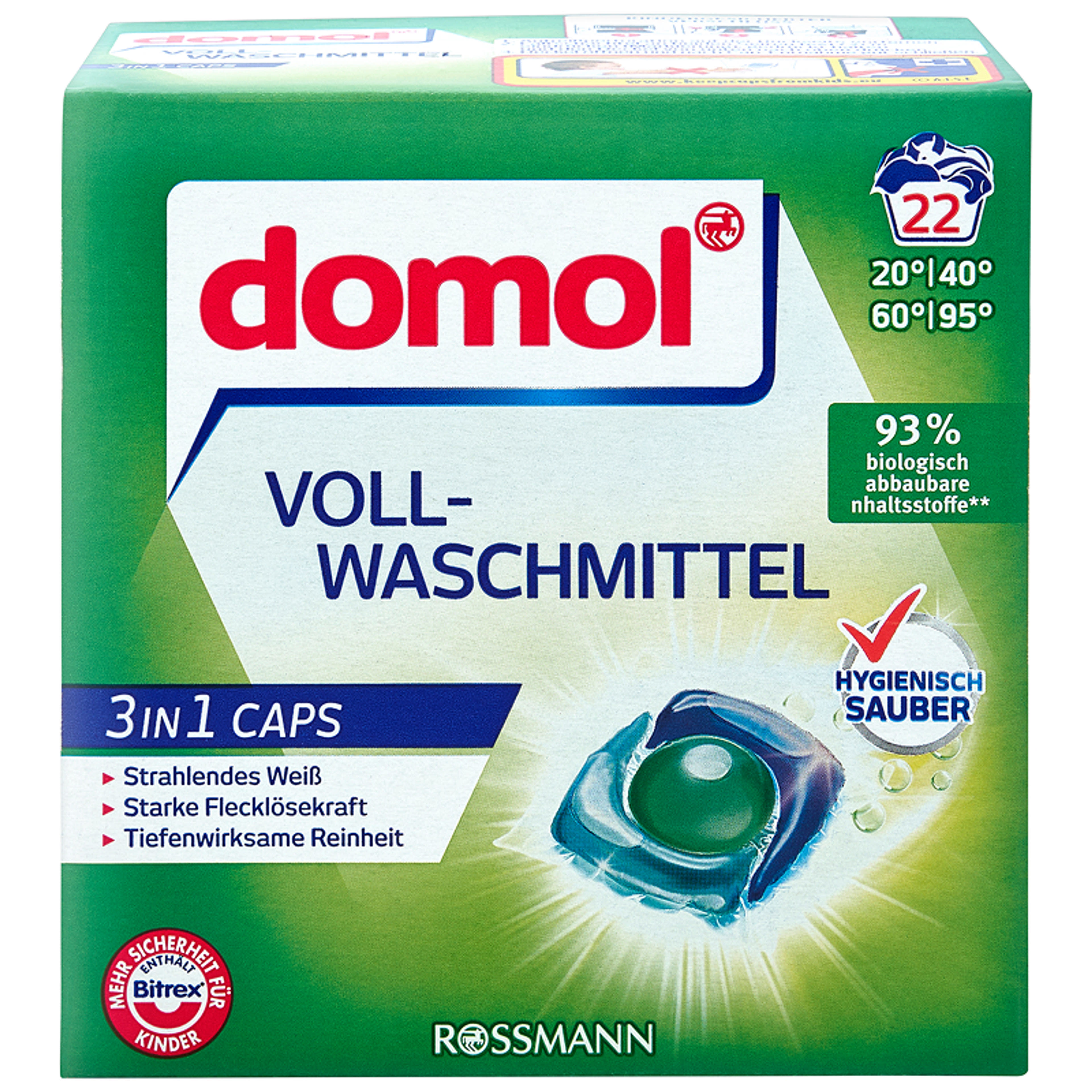 Domol 3 in 1 mosókapszula - 22 db