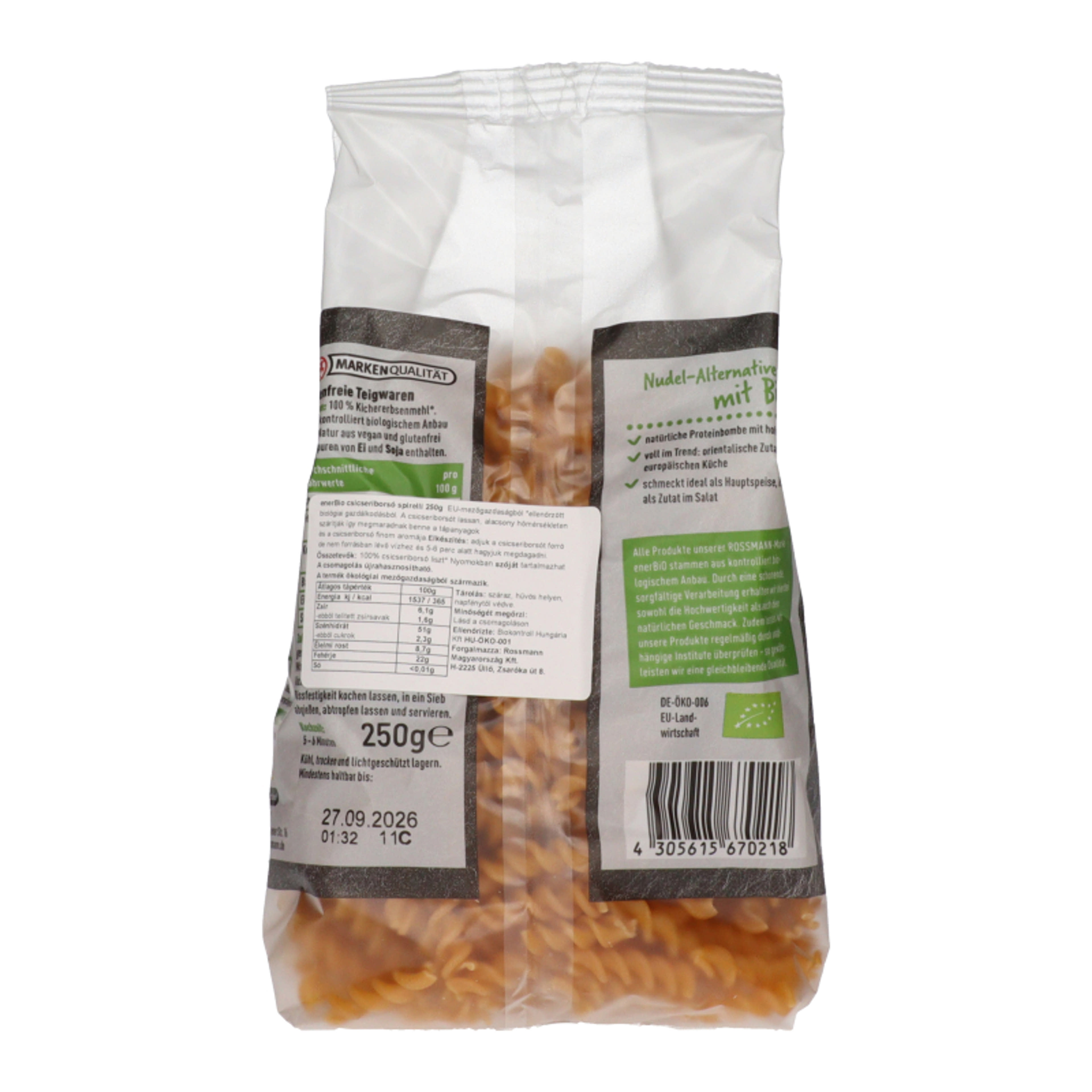 enerBio csicseriborsó spirelli - 250 g-3