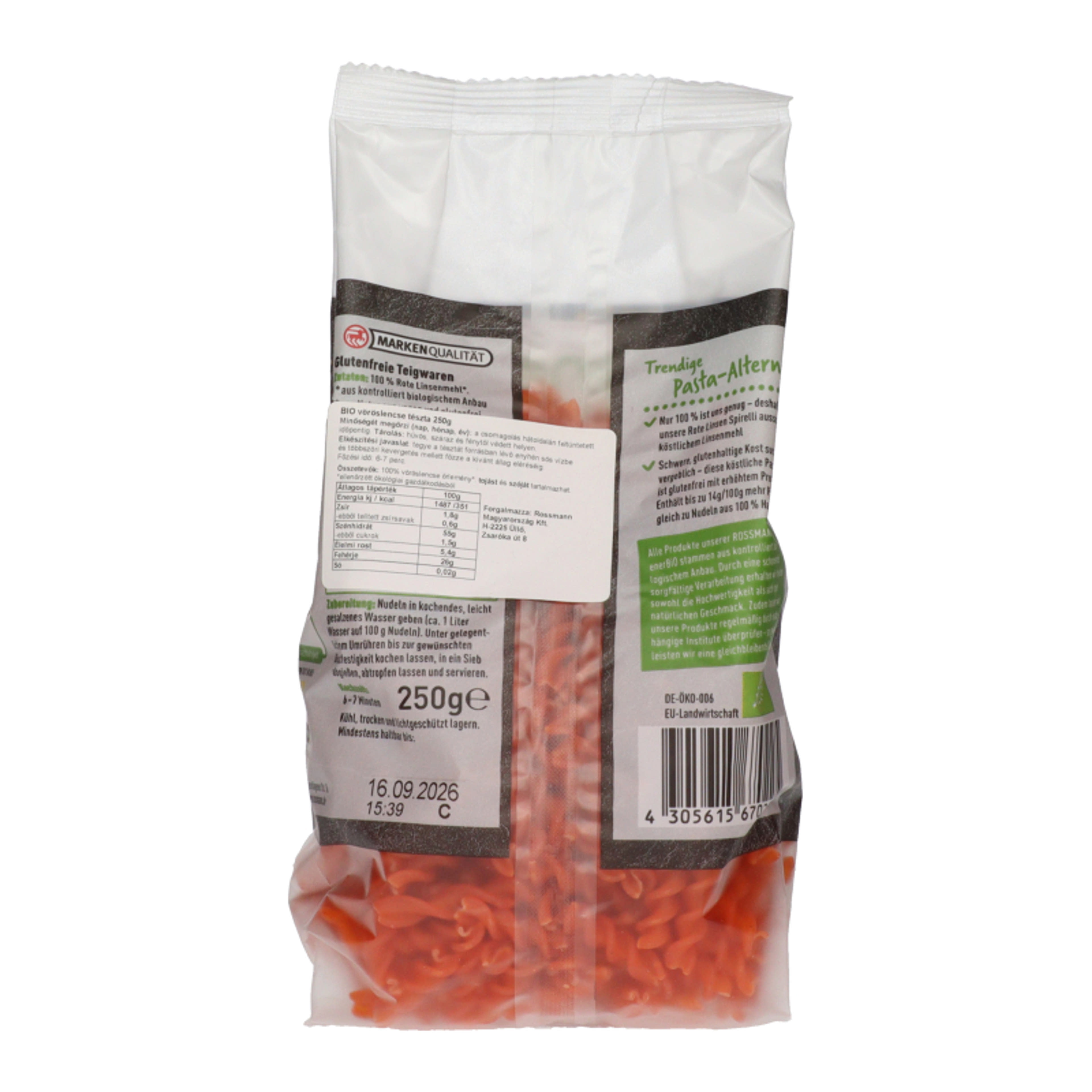 enerBio vöröslencse spirelli - 250 g-3