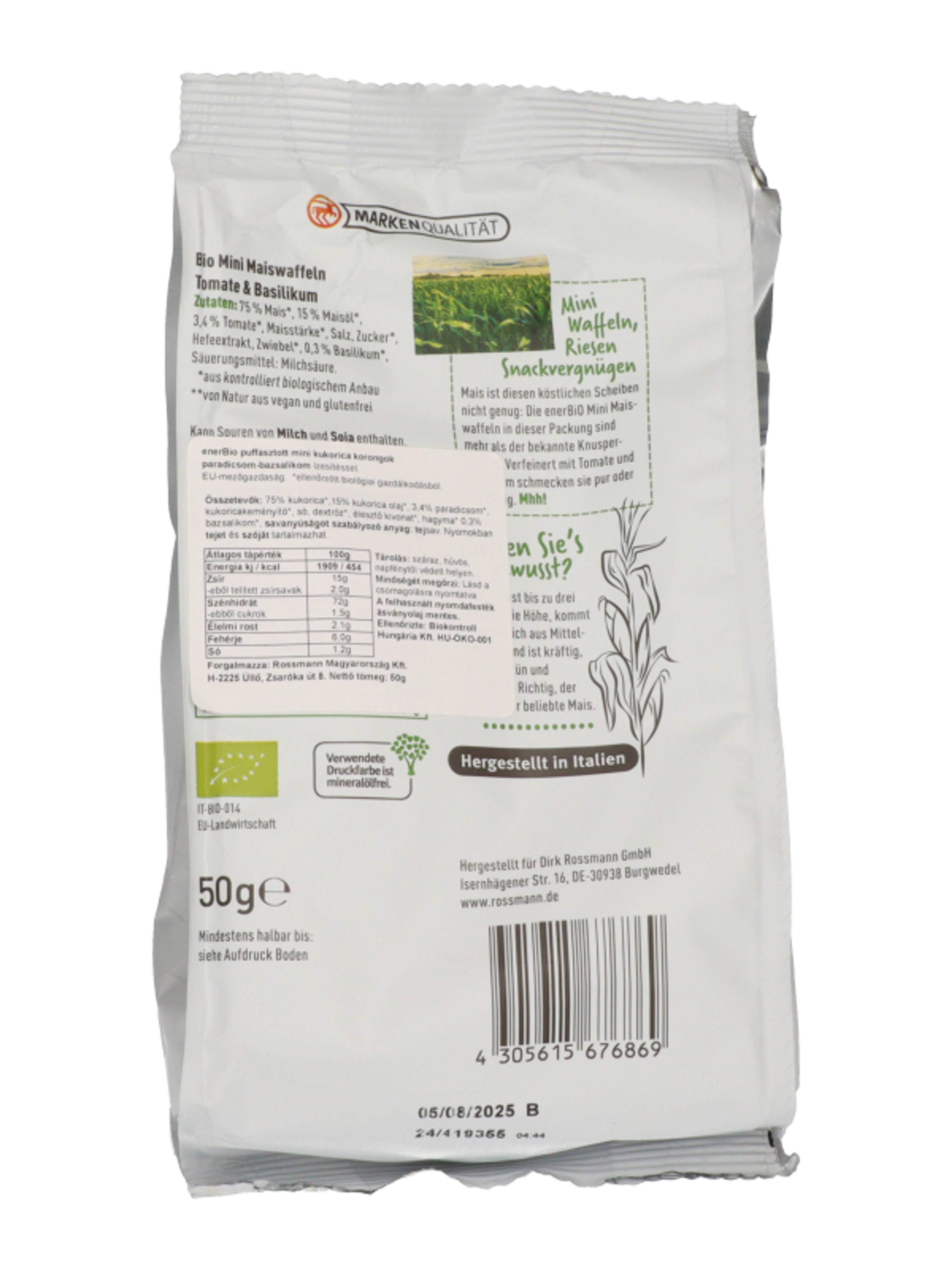 enerBio paradicsomos-bazsalikomos mini kukoricaostya - 50 g-2