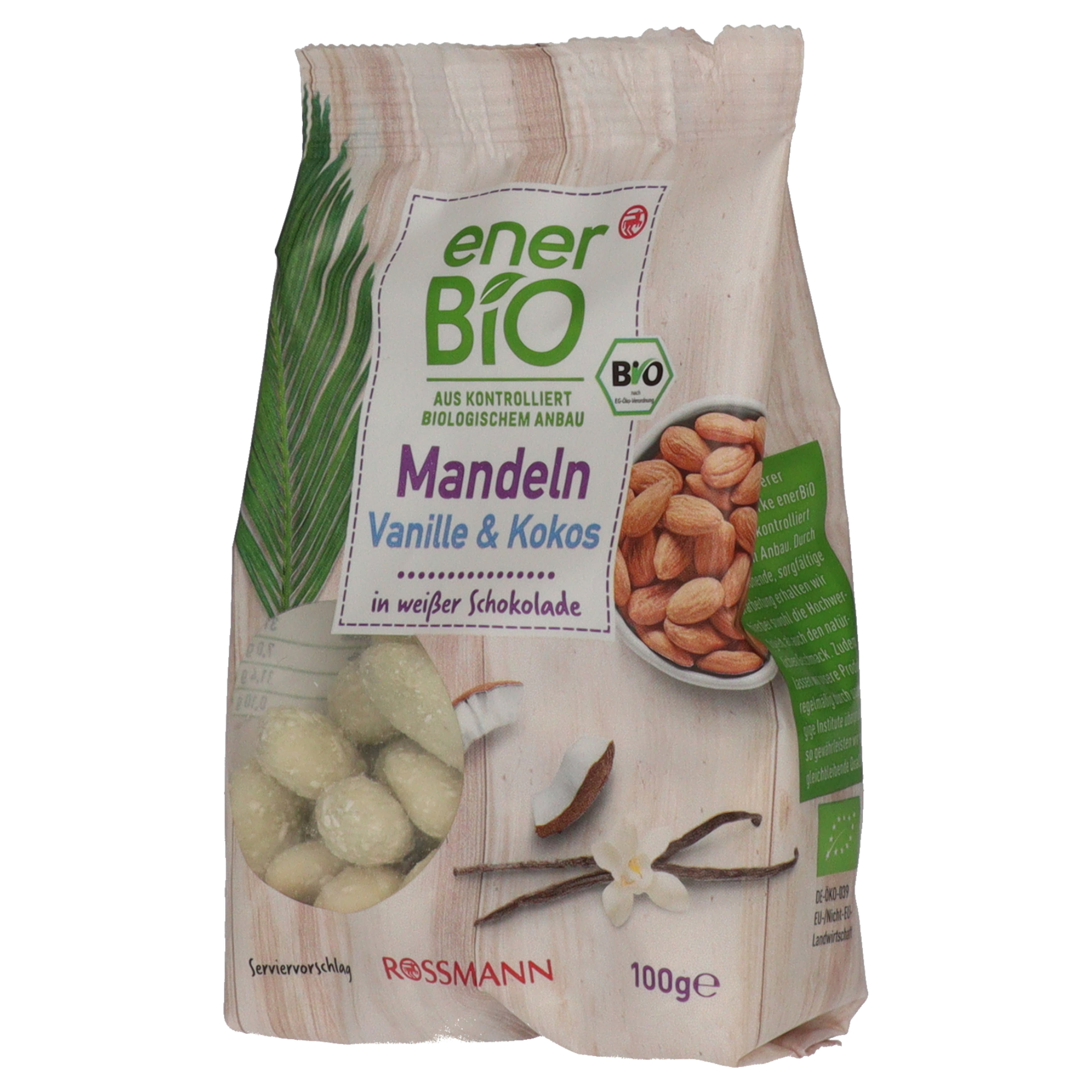 enerBio Vaniliás kókuszos mandula - 100 g-2
