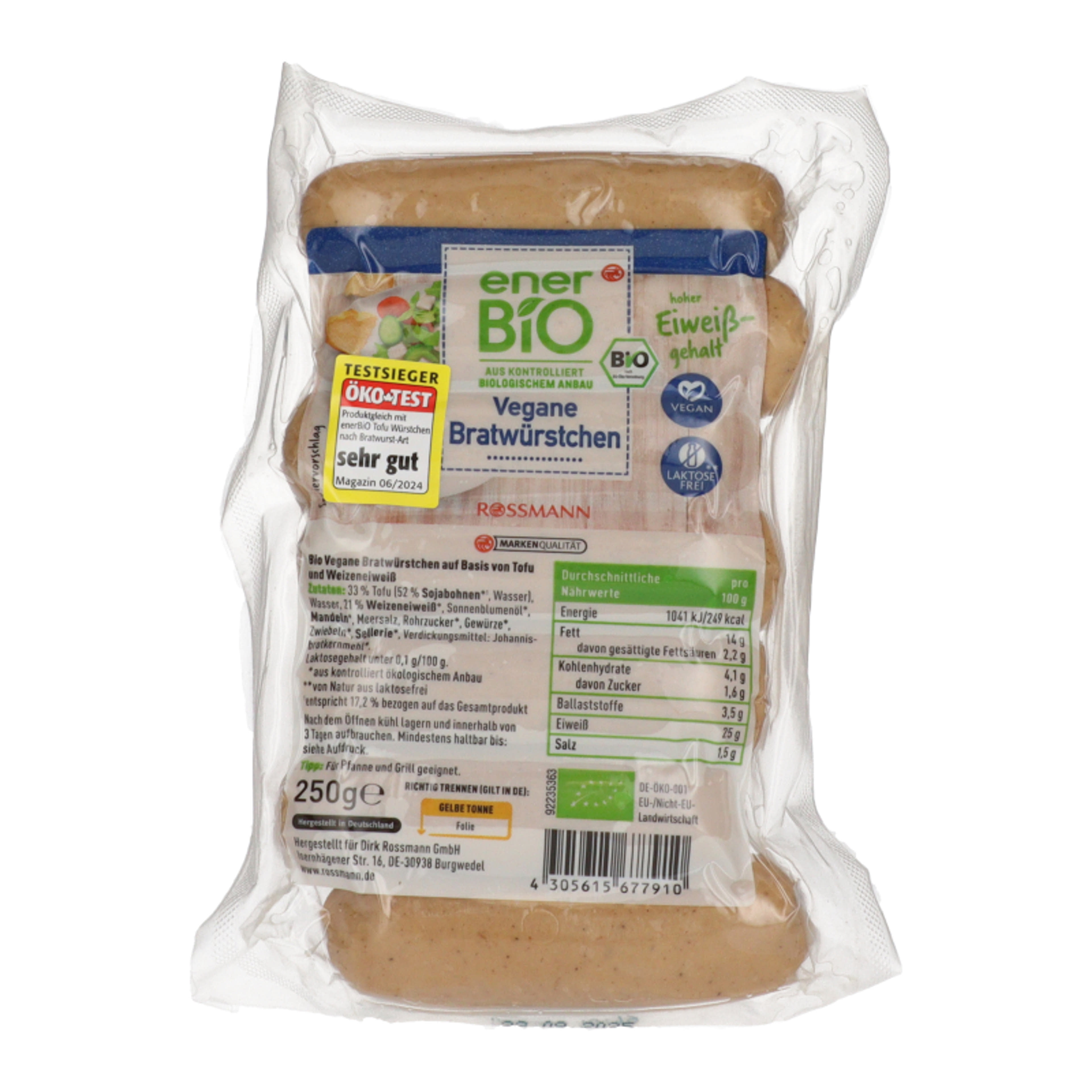 enerBio Tofu kolbászkák - 250 g-1