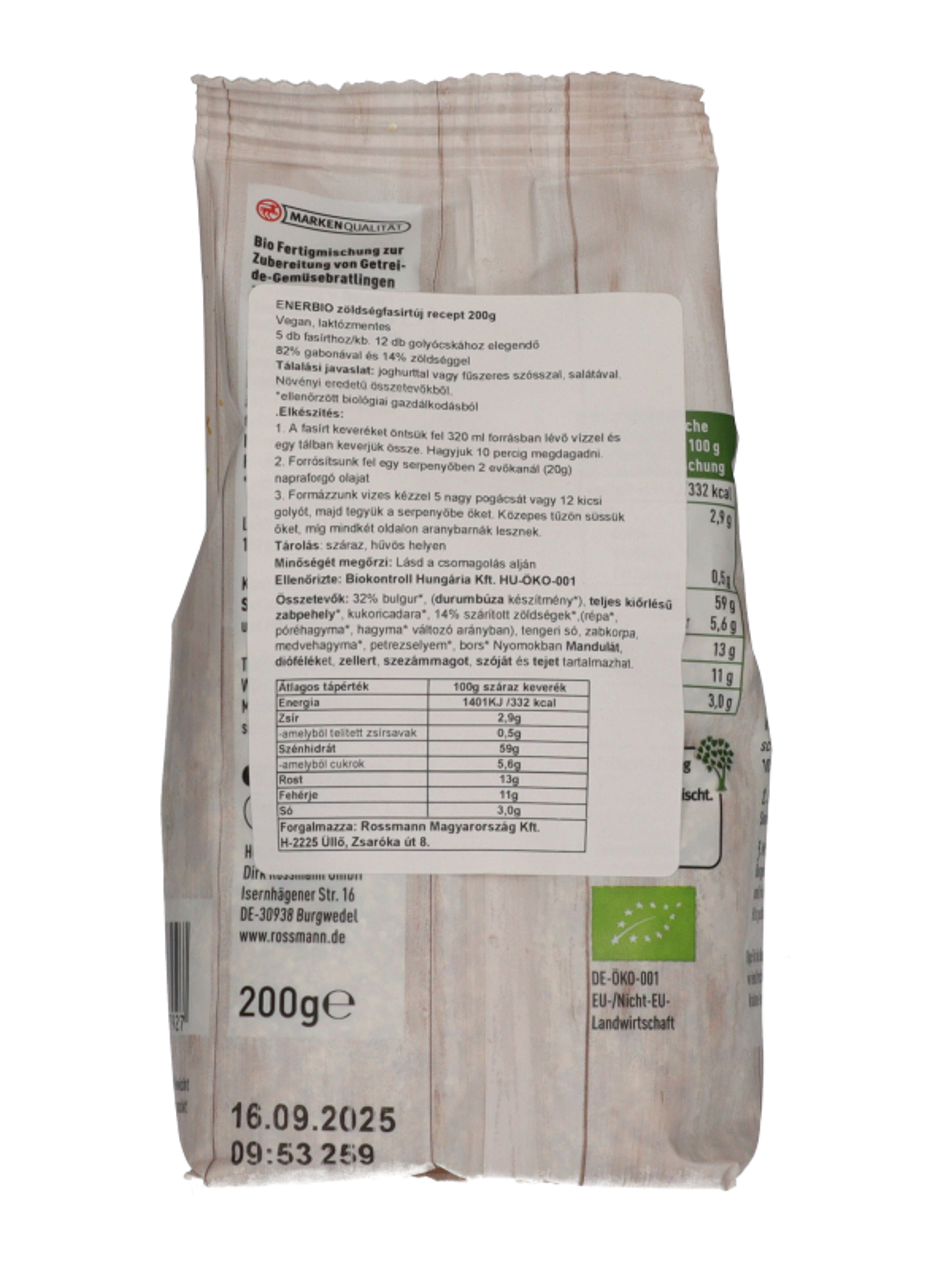 Ener-bio bio zöldségfasirt alappor - 200 g-4