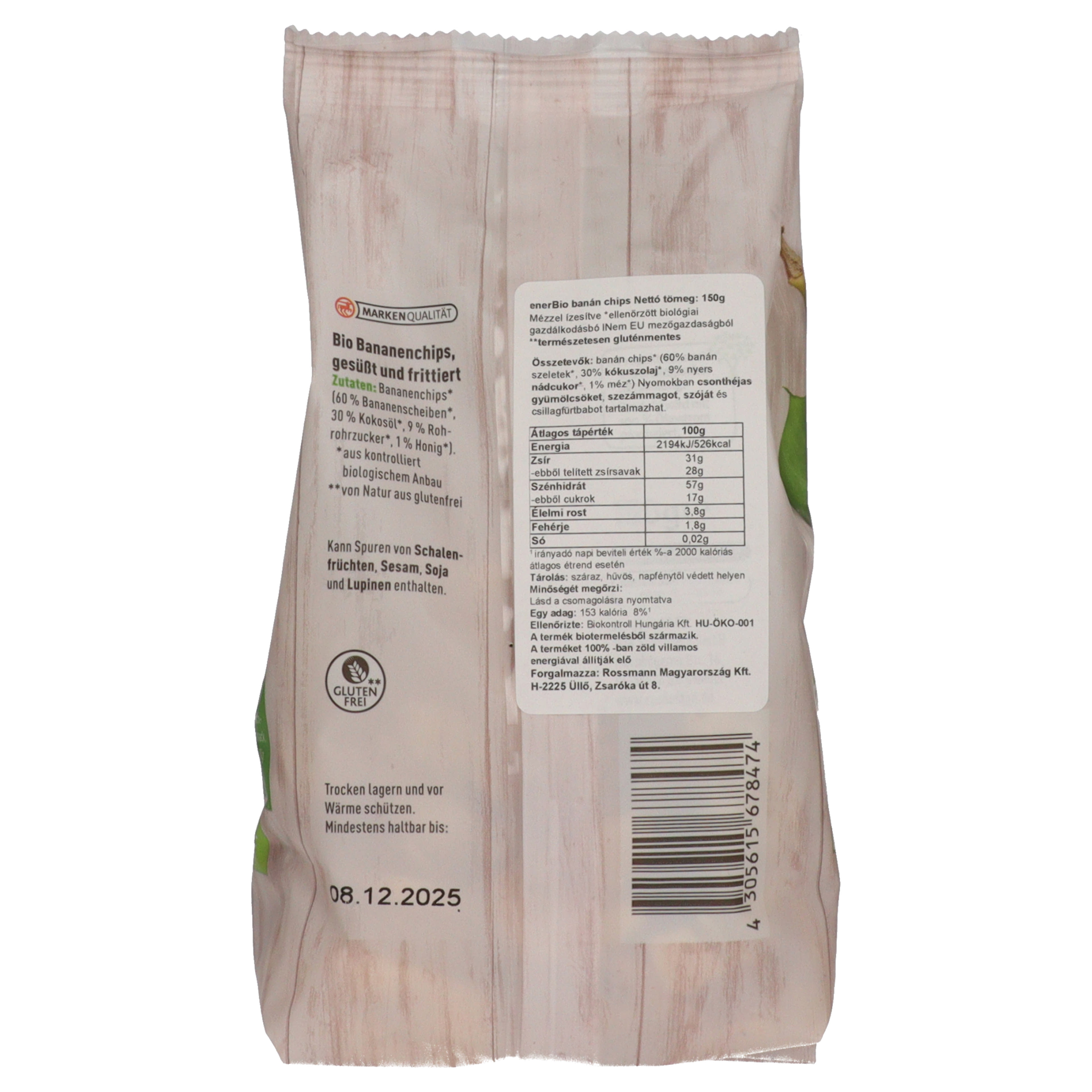 enerBio Banánchips - 150 g-3