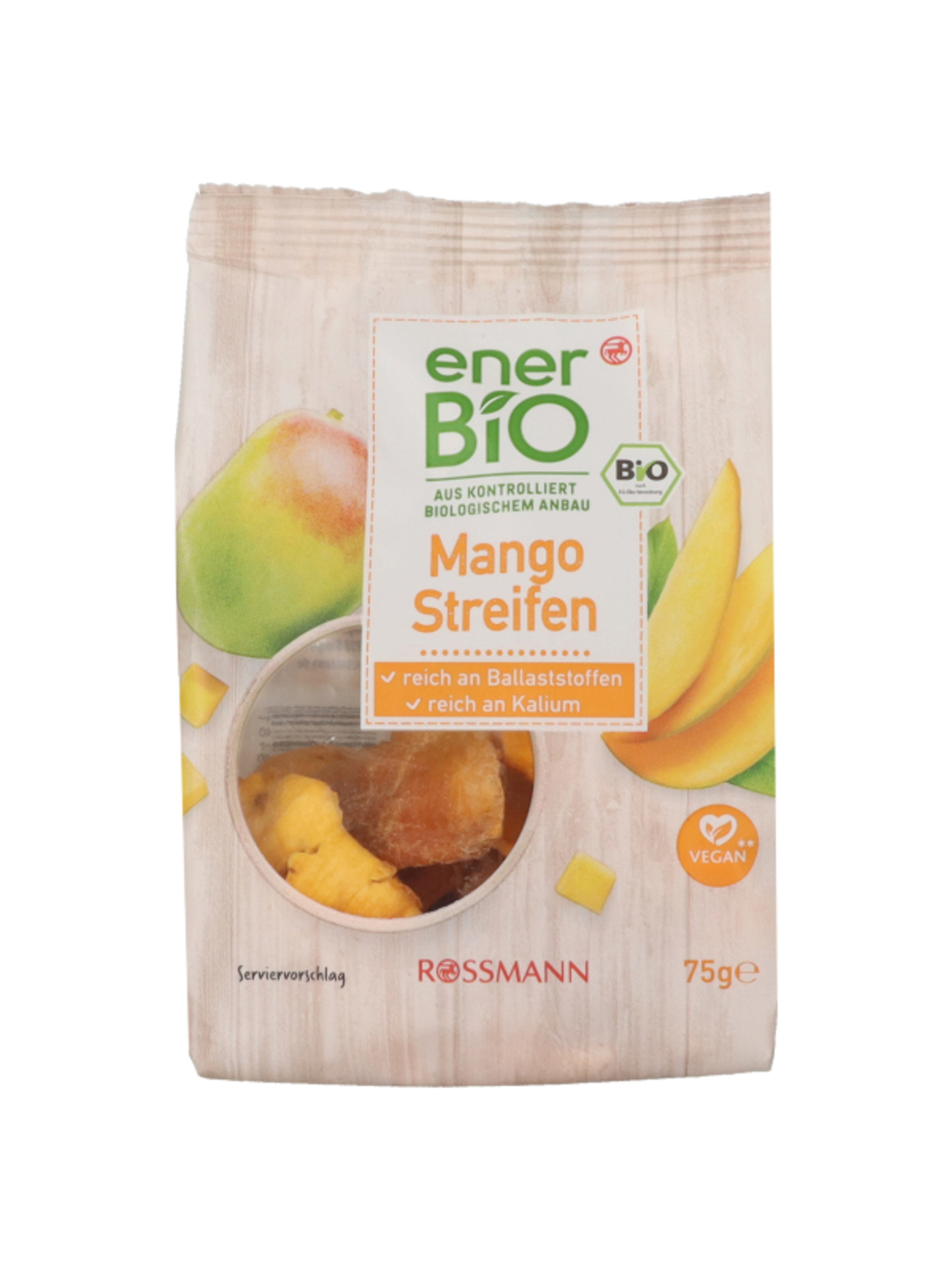 enerBio Aszalt mangó szeletek - 75 g-1