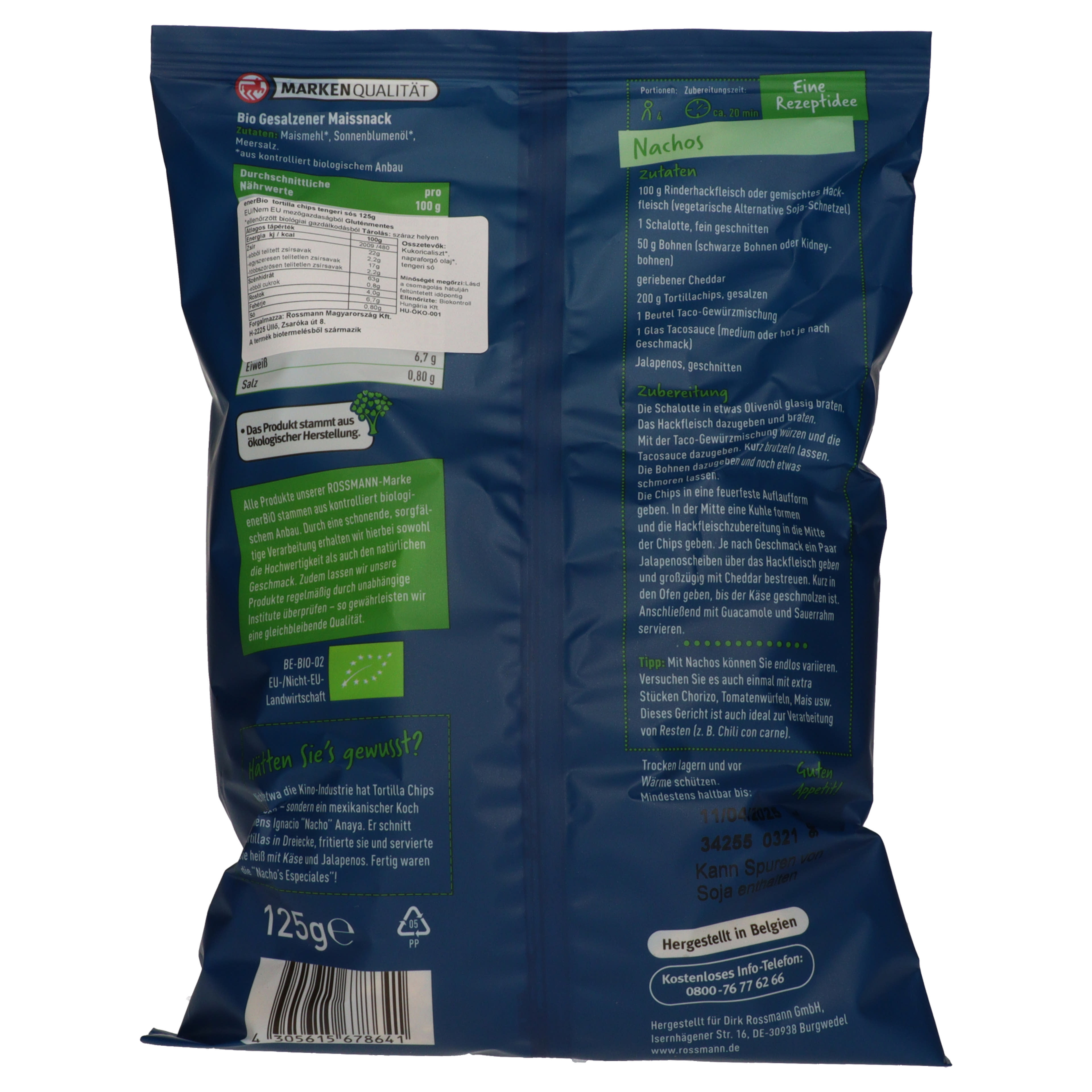enerBio tortilla chips natúr - 125 g-2