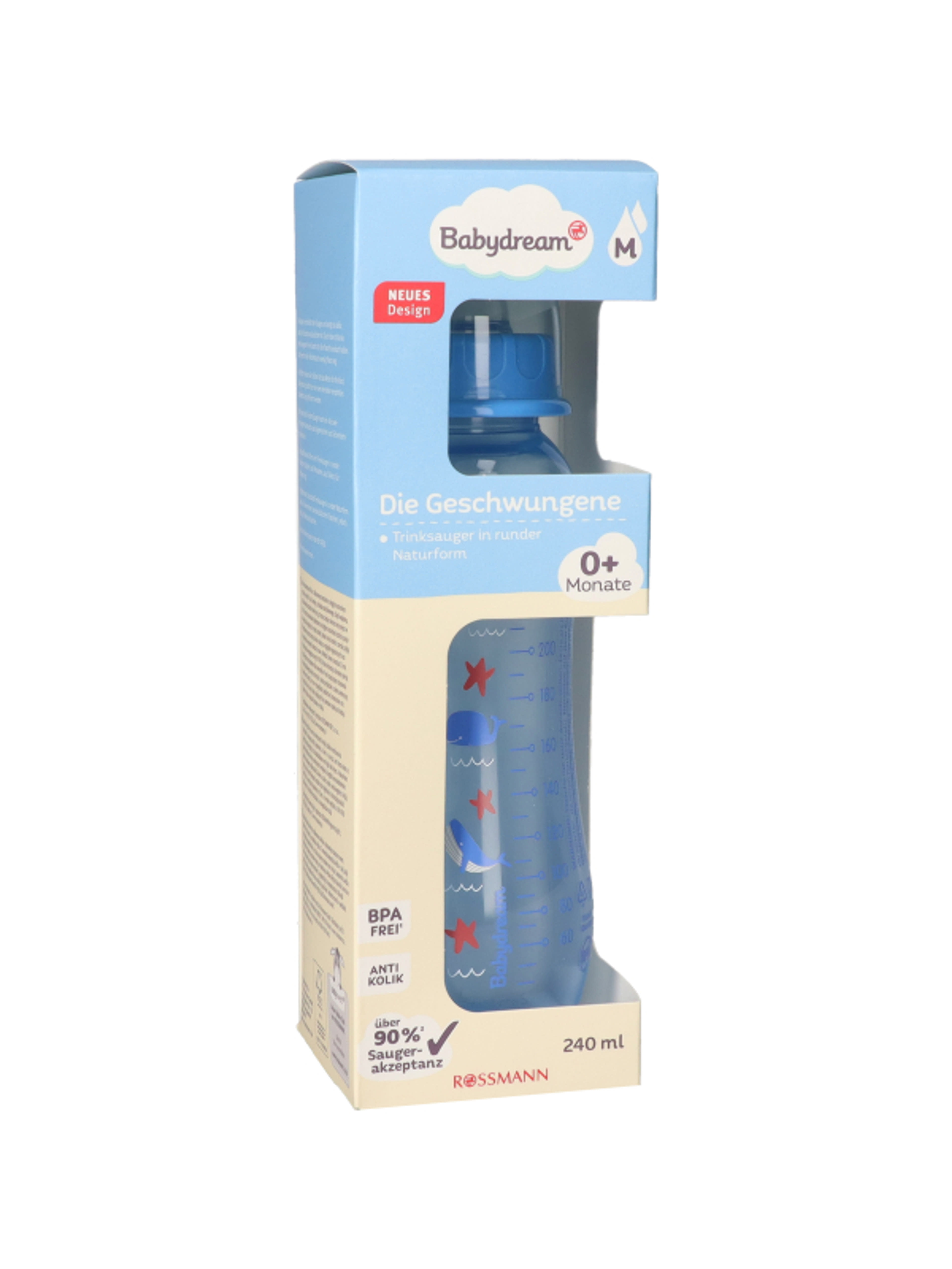 Babydream cumisüveg 0-6 hónapos korig 240 ml - 1 db-3