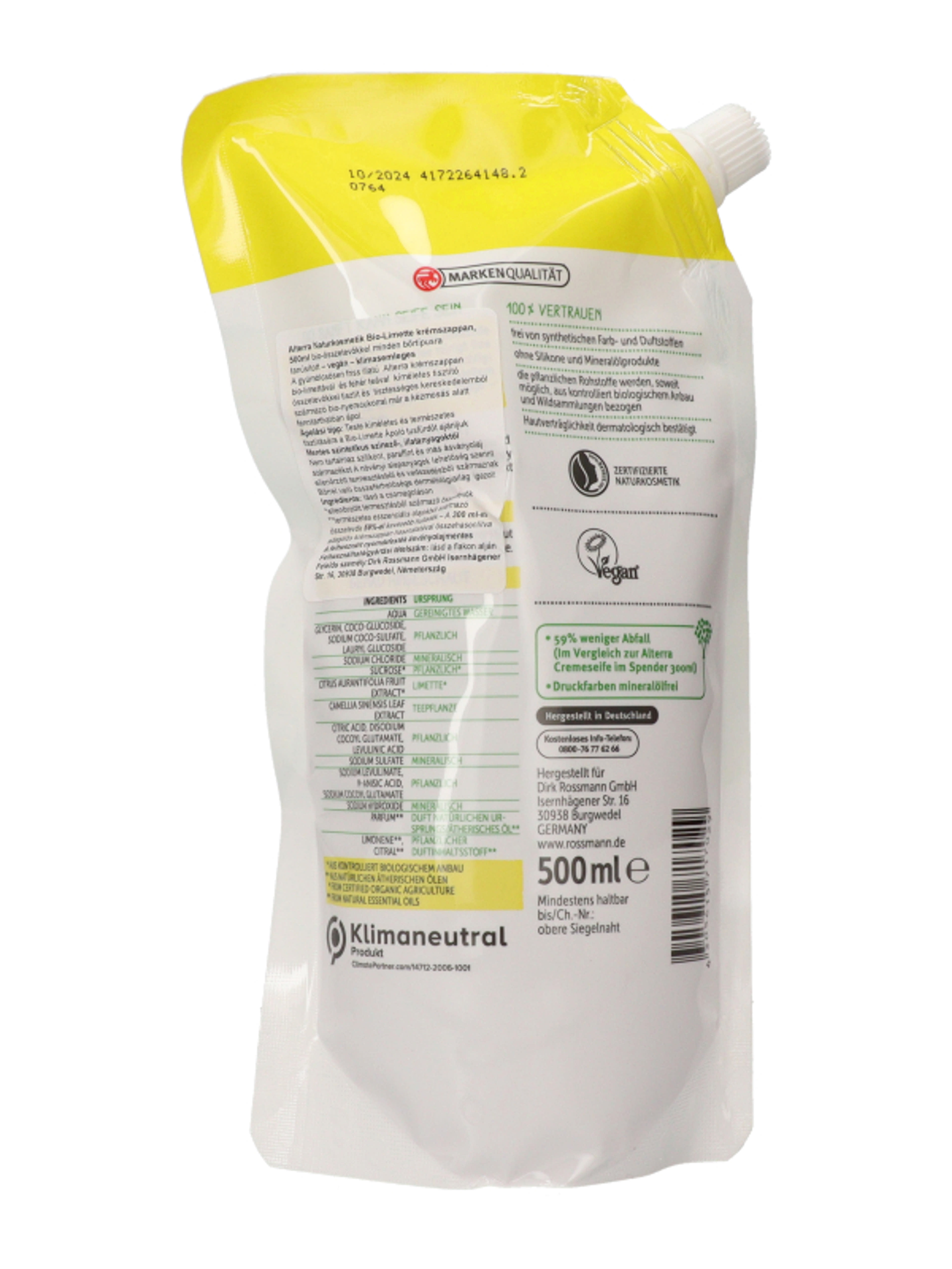 Alterra Naturkosmetik Bio-Limette krémszappan - 500 ml-4