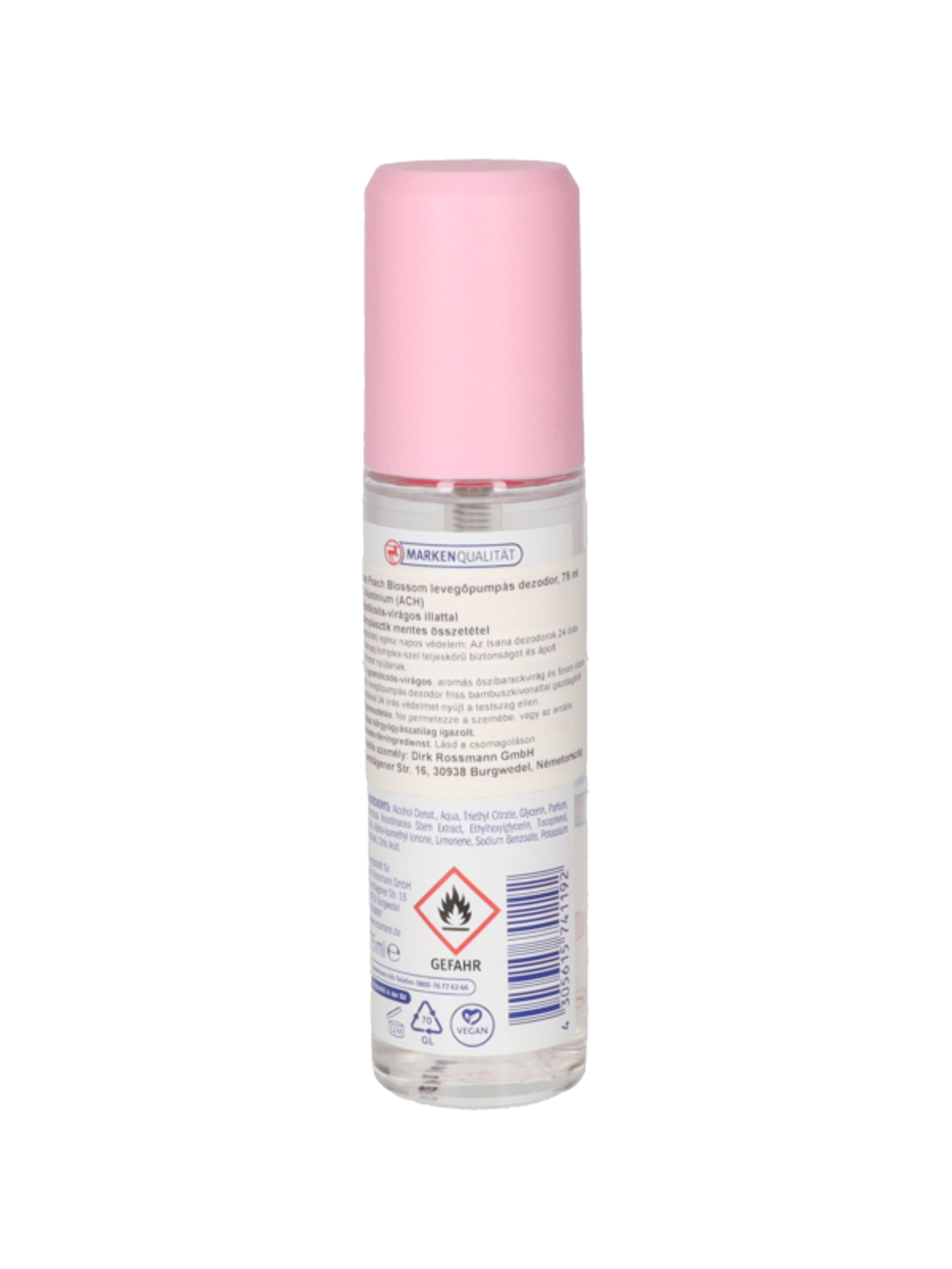 Isana pumpás dezodor peach blossom - 75 ml-4