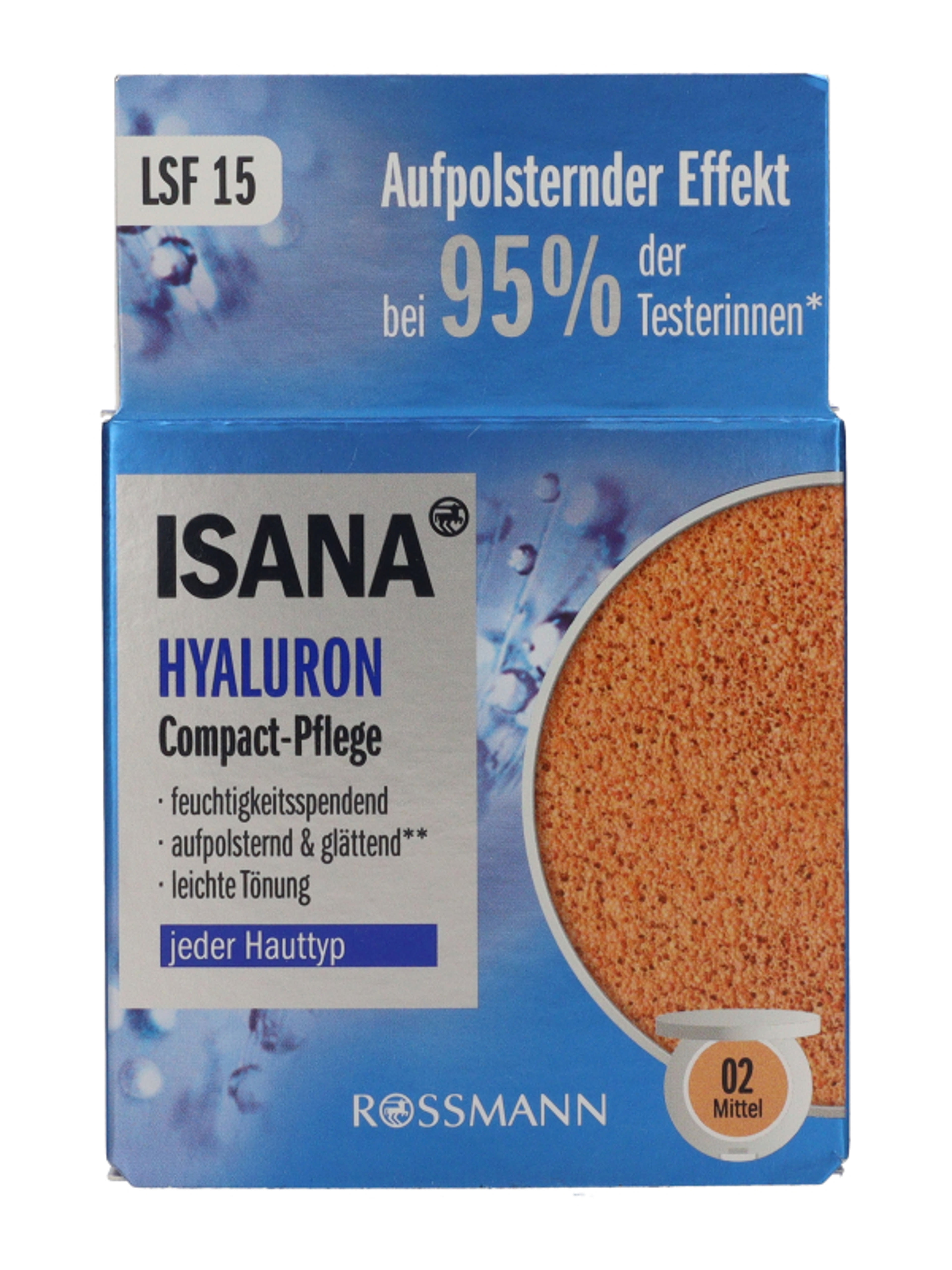 Isana Hyaluron Compact ápoló, közepes árnyalat - 15 g-3