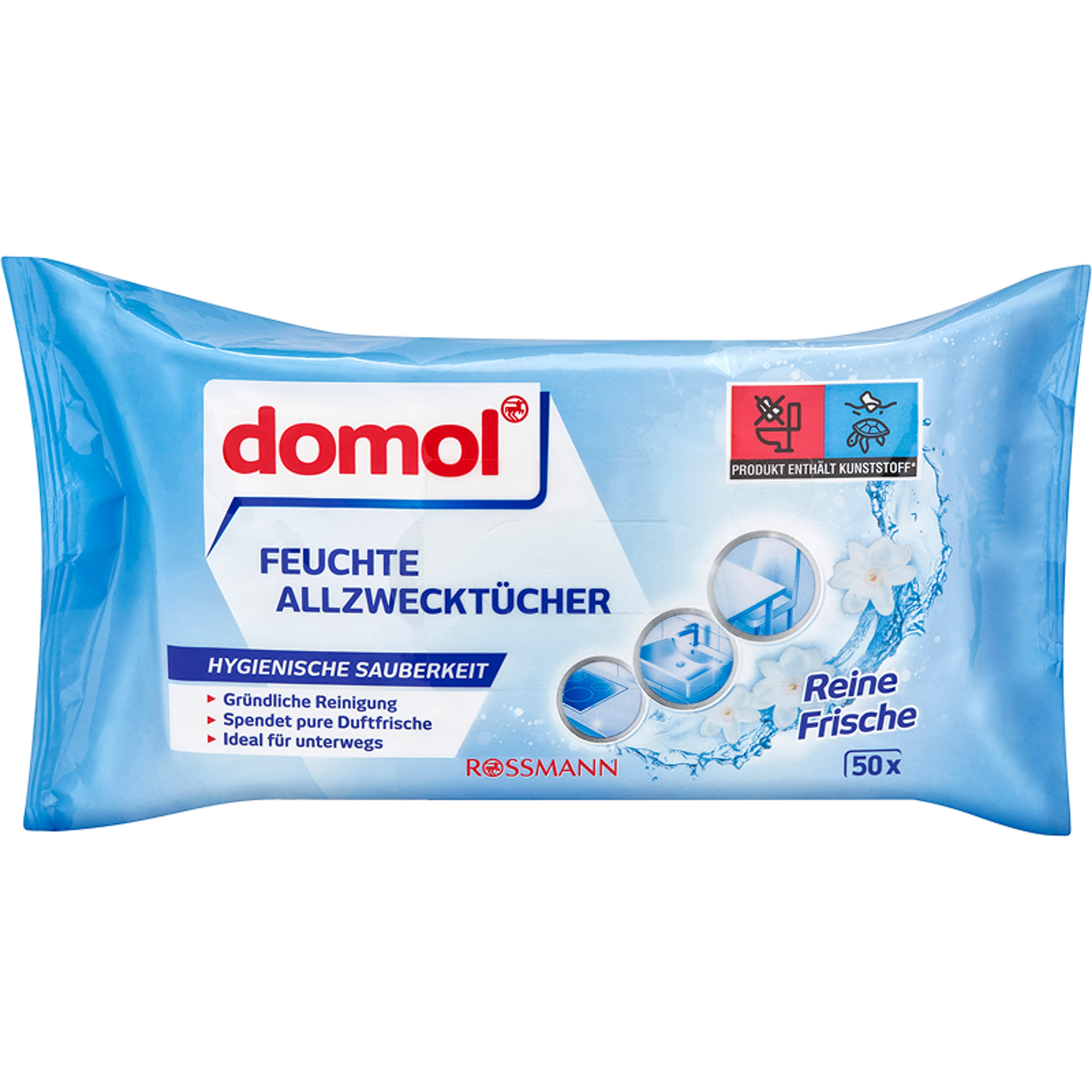 Domol nedves tisztítókendő - 50 db