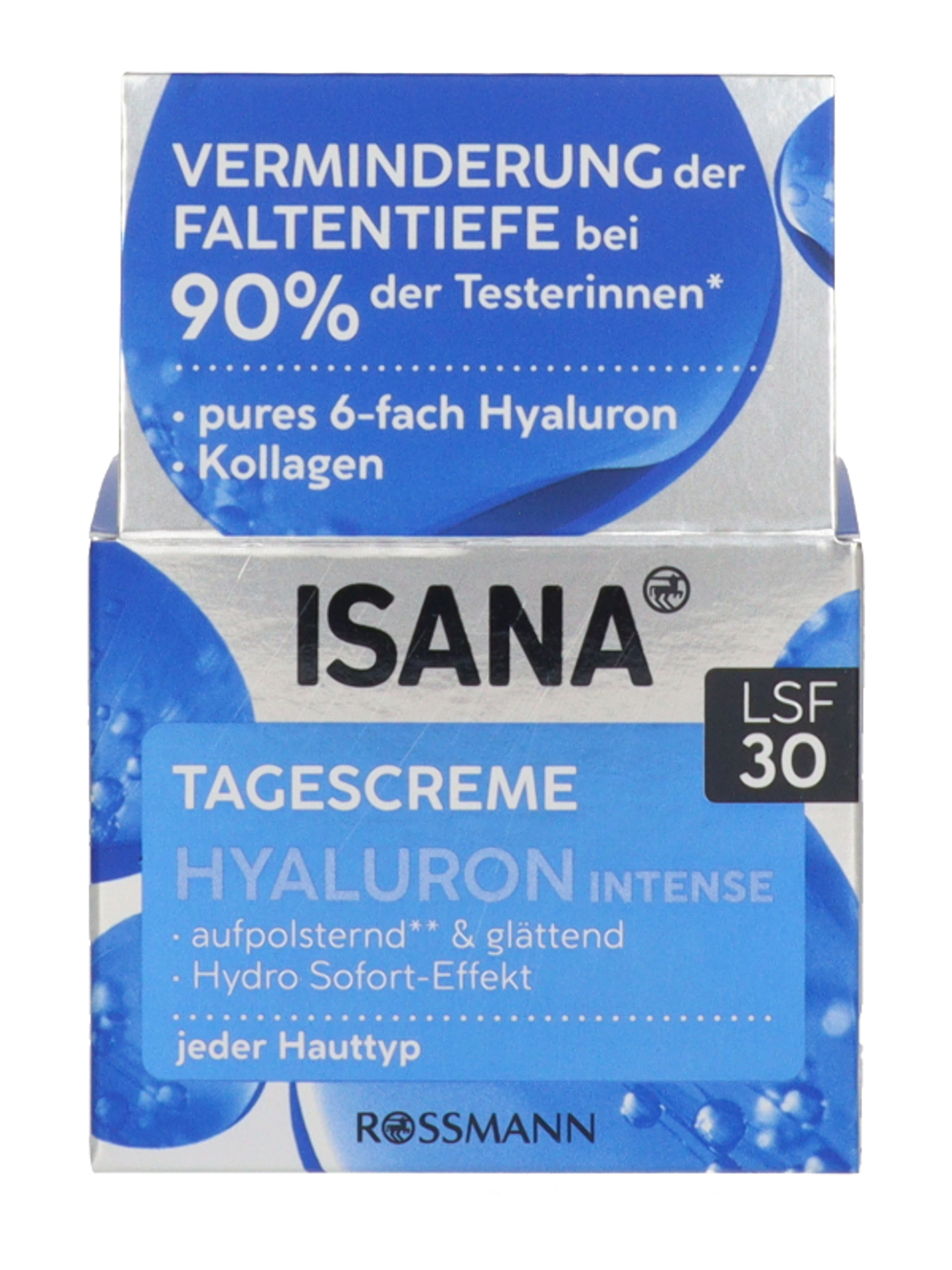 Isana Hyaluron Intense nappali krém SPF30 - 50 ml