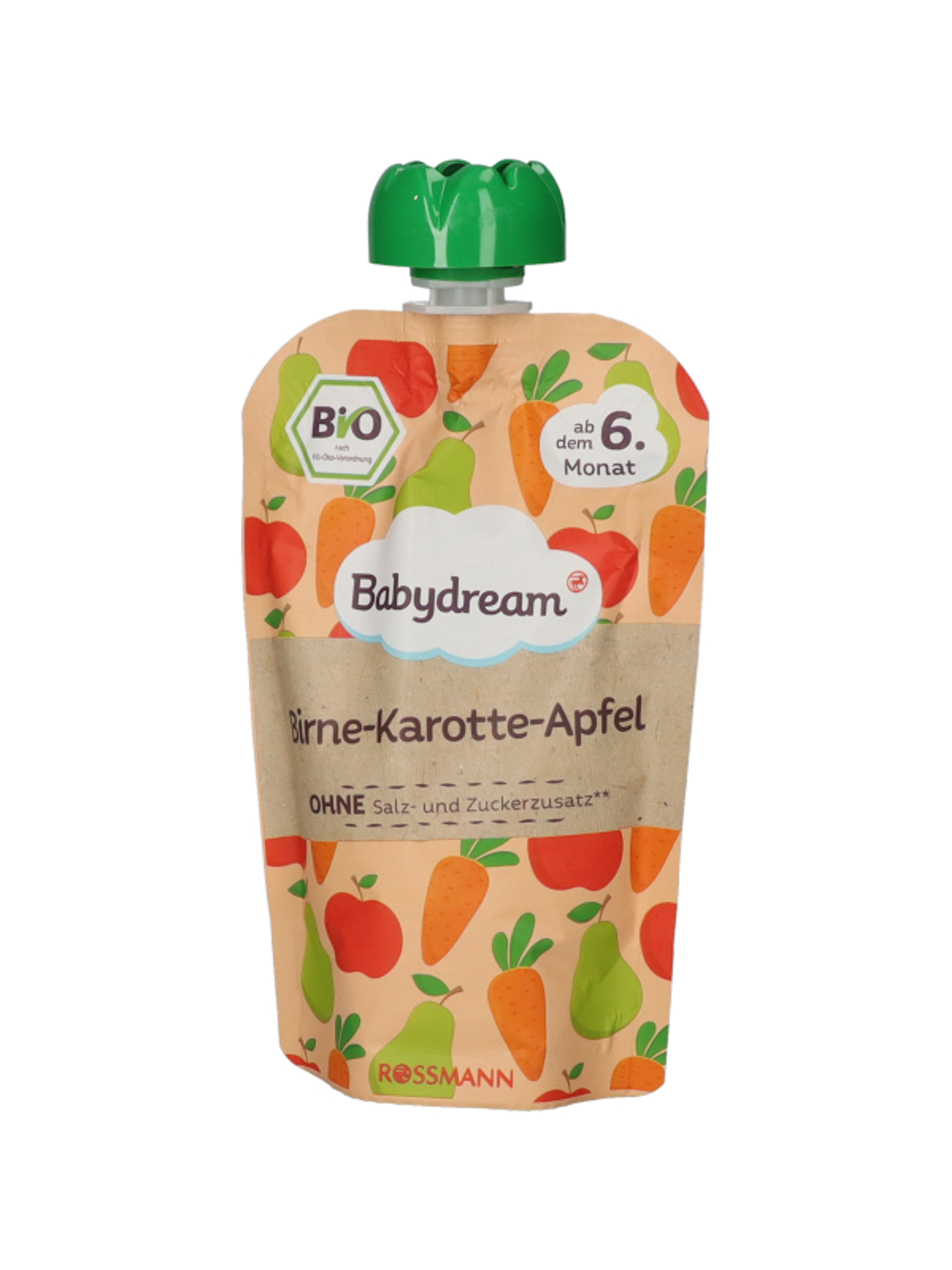 Babydream bio püré alma-körte-répa 6 hónapos kortól - 100 g-5