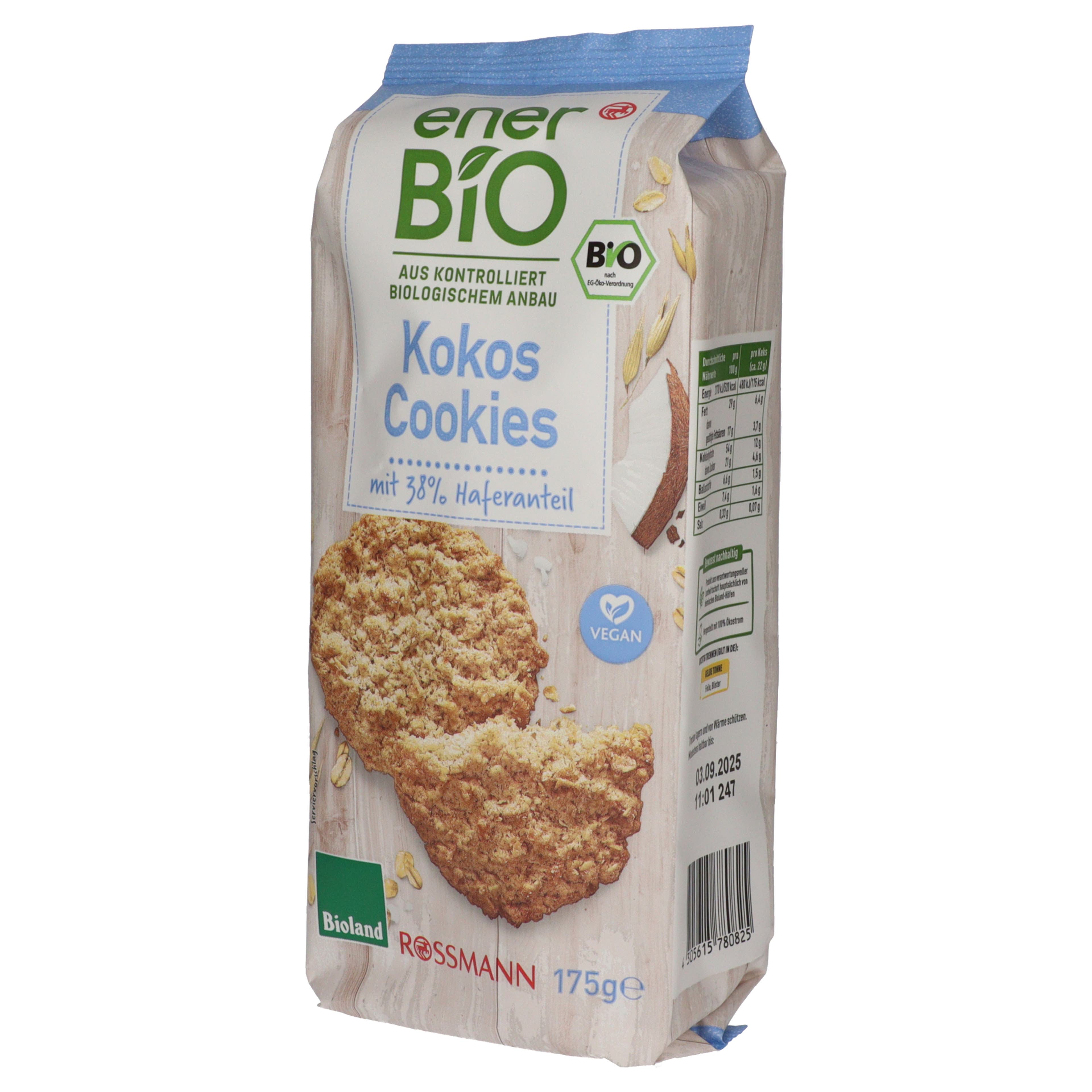 Ener-bio mini zabkeksz kókusz - 175 g-2