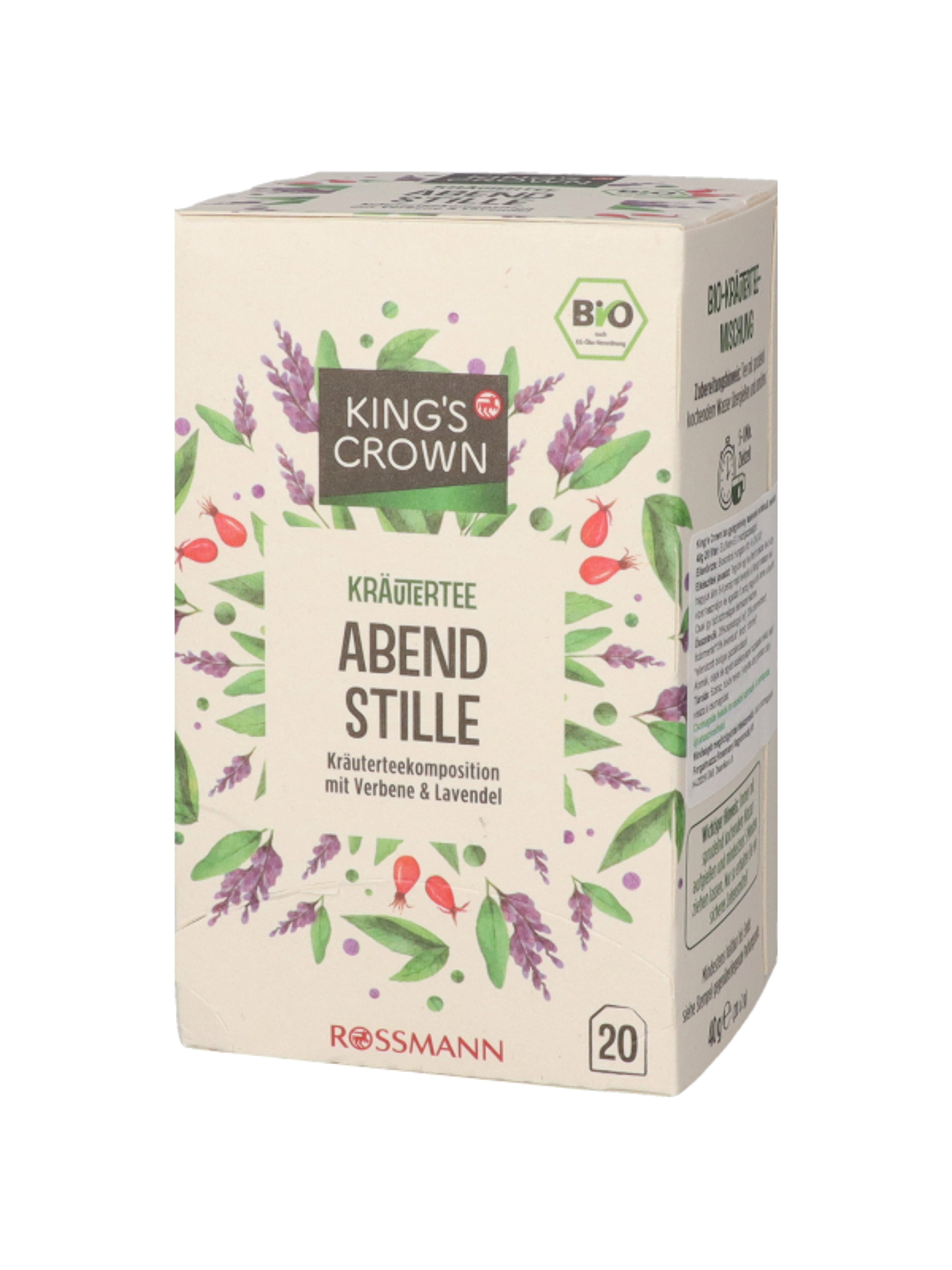 King's Crown BIO teakeverék citromverbénával és levendulával - 40 g-7