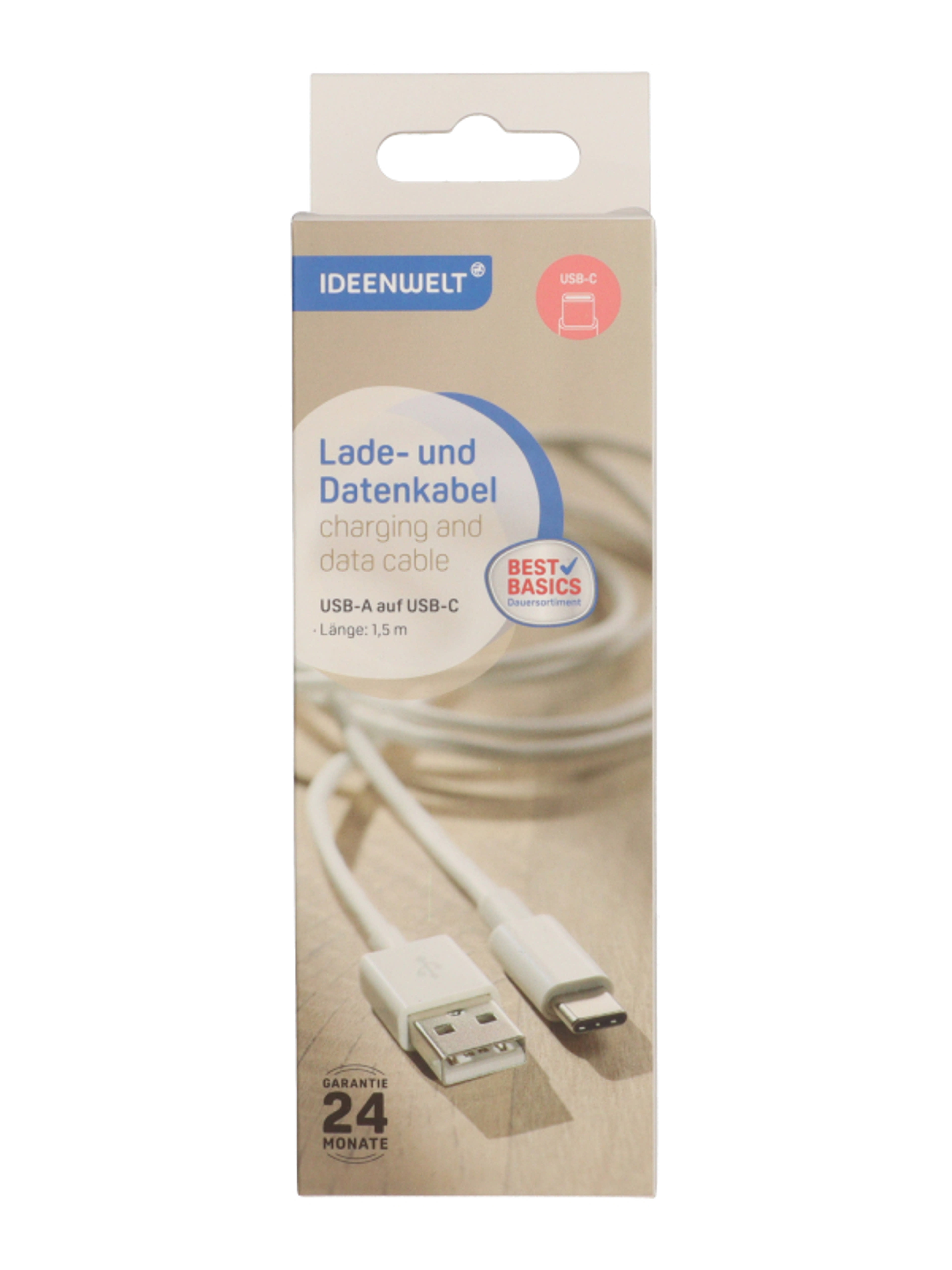 Ideen Welt töltő és adatkábel USB-C 1.5 m - 1 db-1