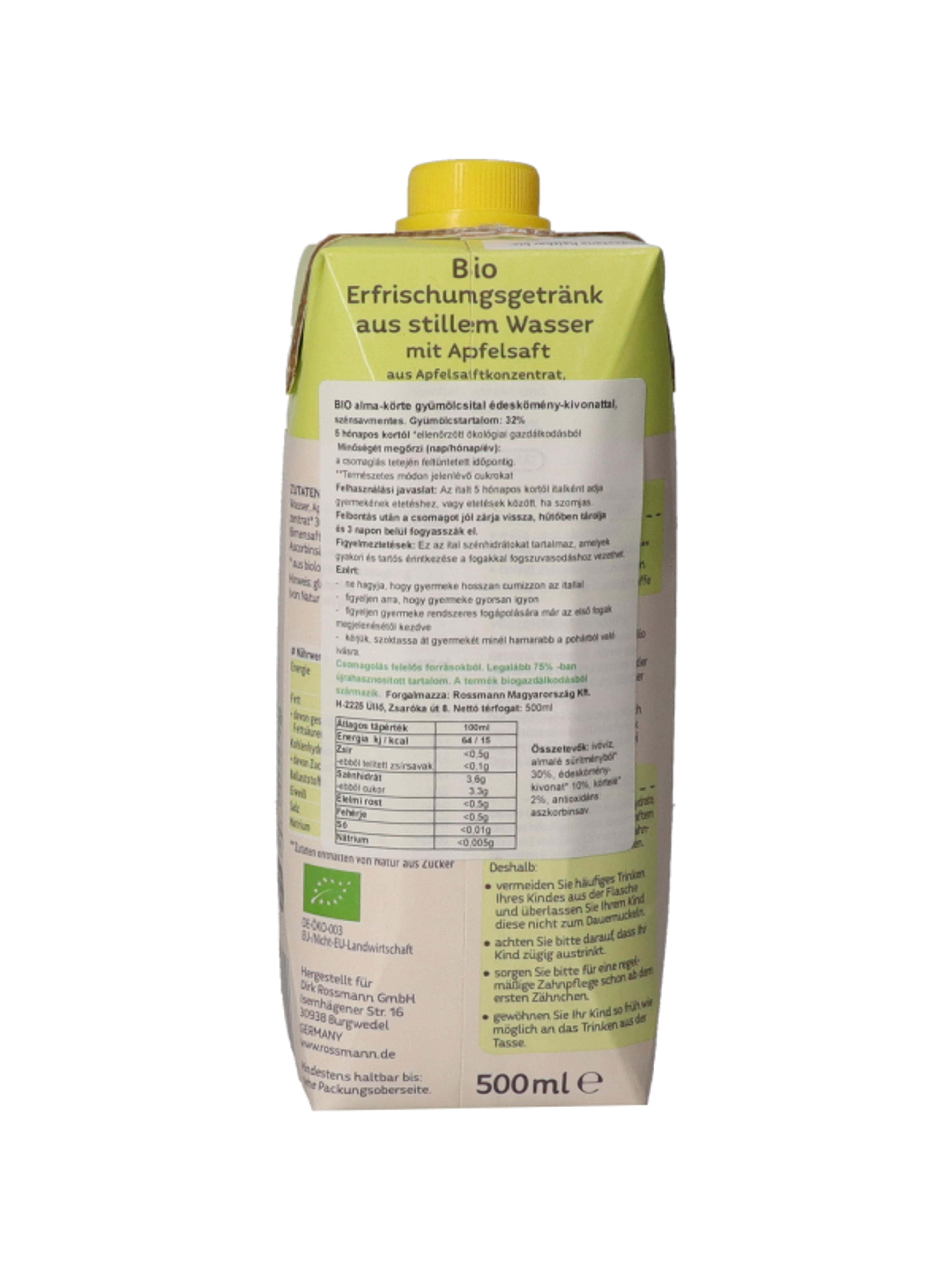 Babydream Bio Édesköménytea,almával és körtével 5 hónapos kortól - 500 ml-4